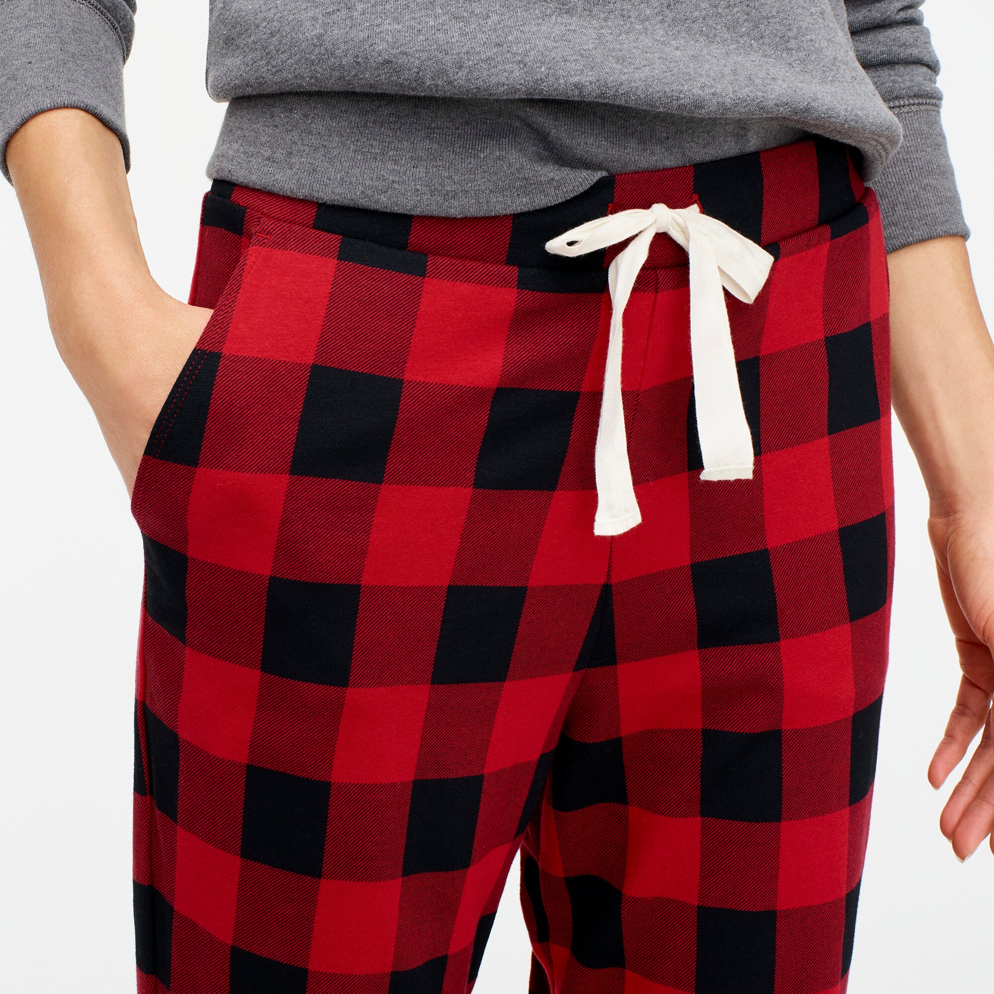 buffalo plaid jogger pants