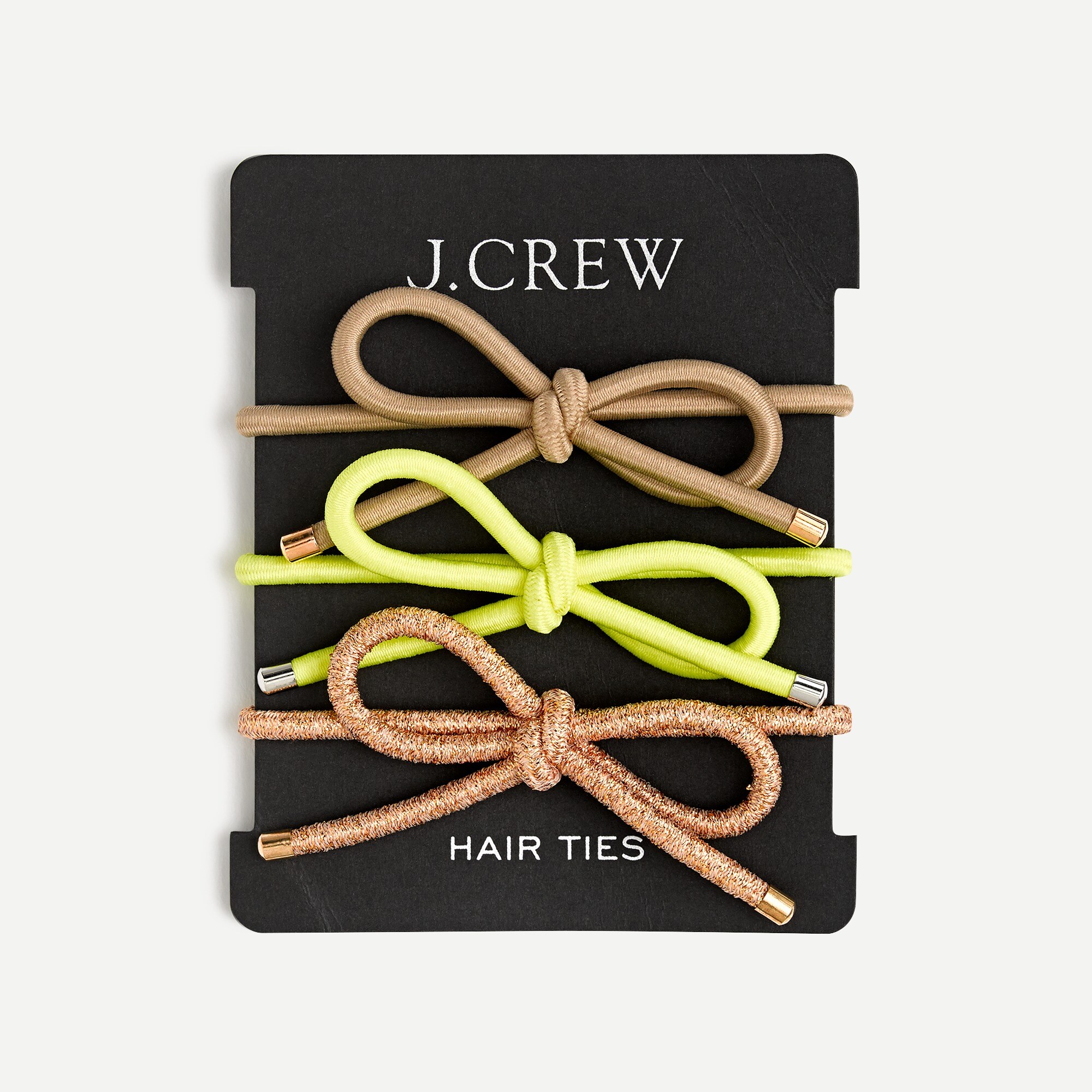 Elastic bow hair-tie pack
