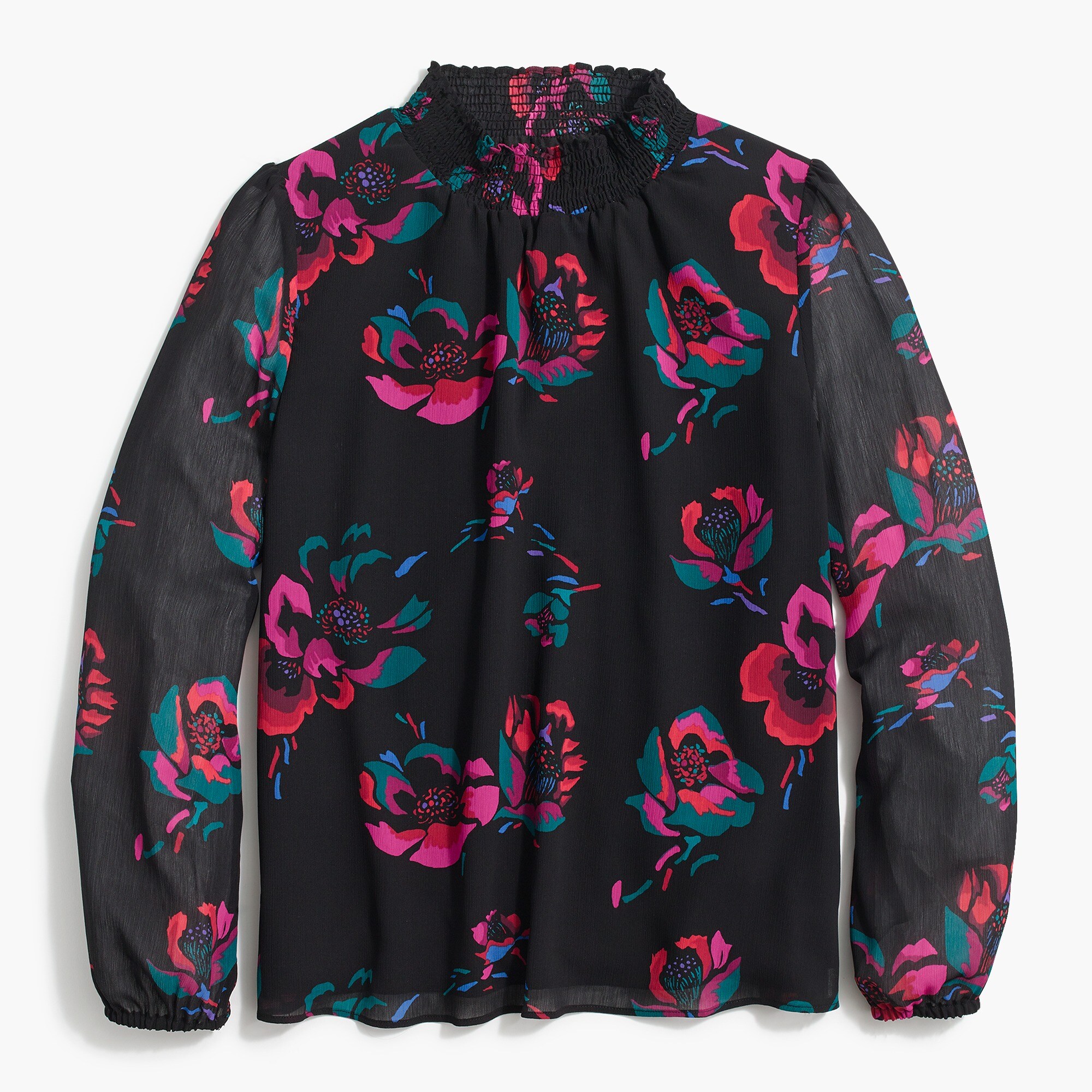 long-sleeve mockneck top for women