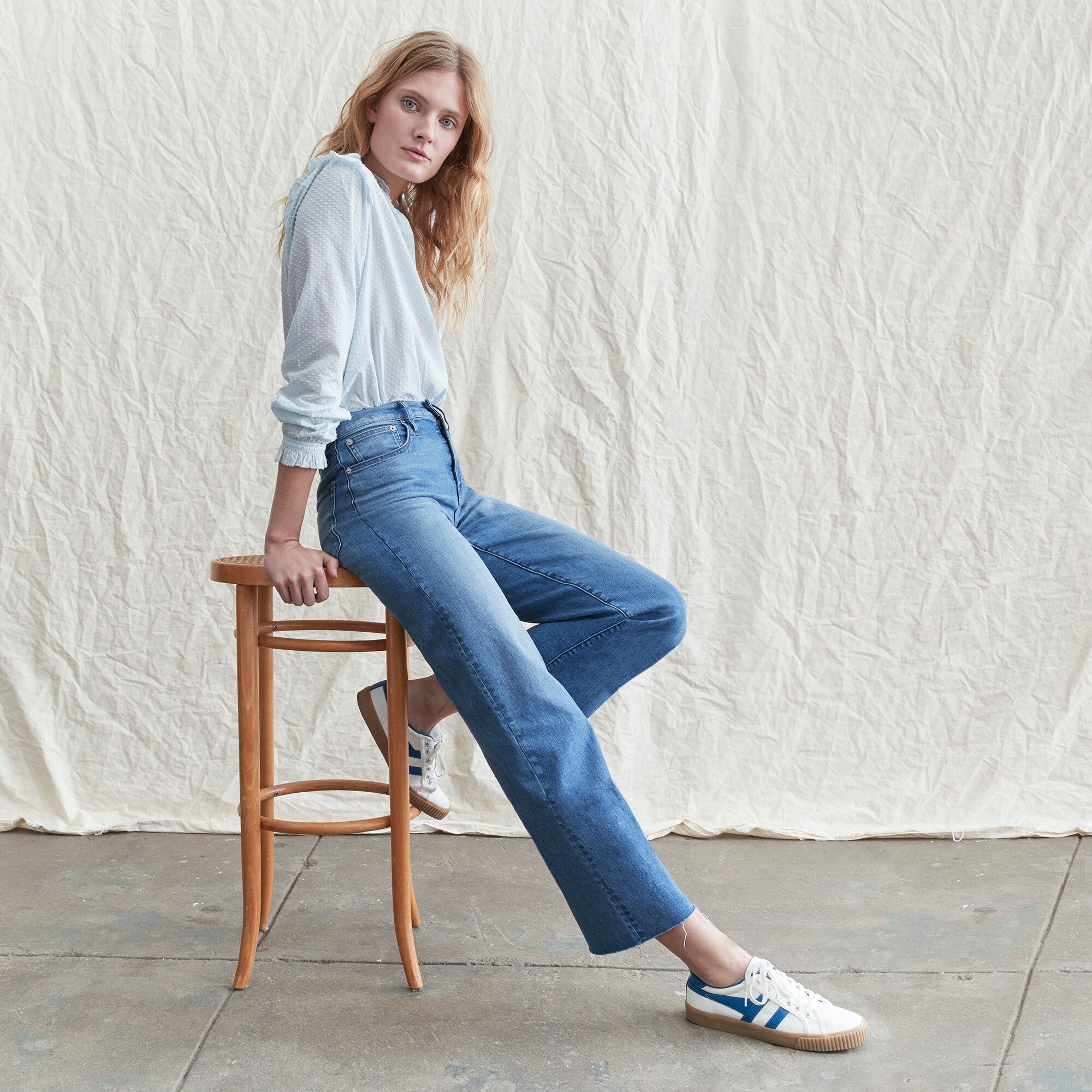 j crew slim wide leg jeans