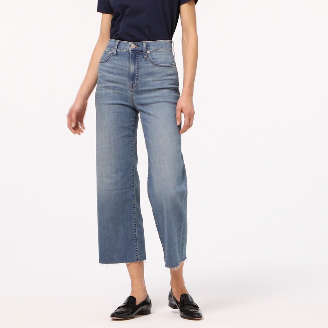 slim wide leg jeans