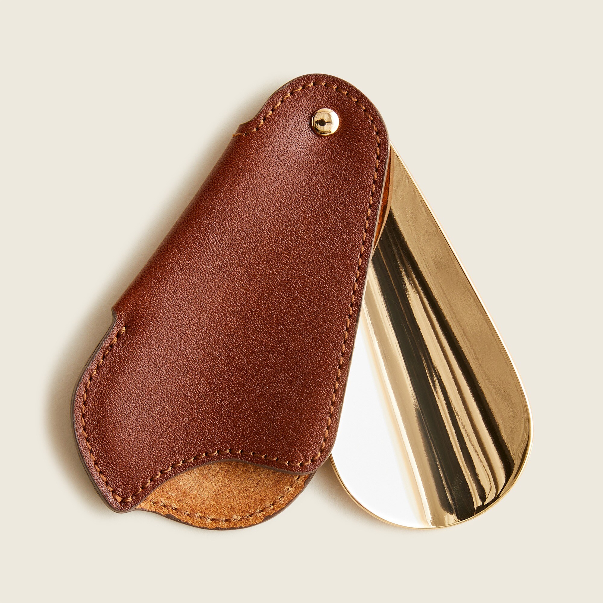 j.crew: travel shoe horn for men, right side, view zoomed
