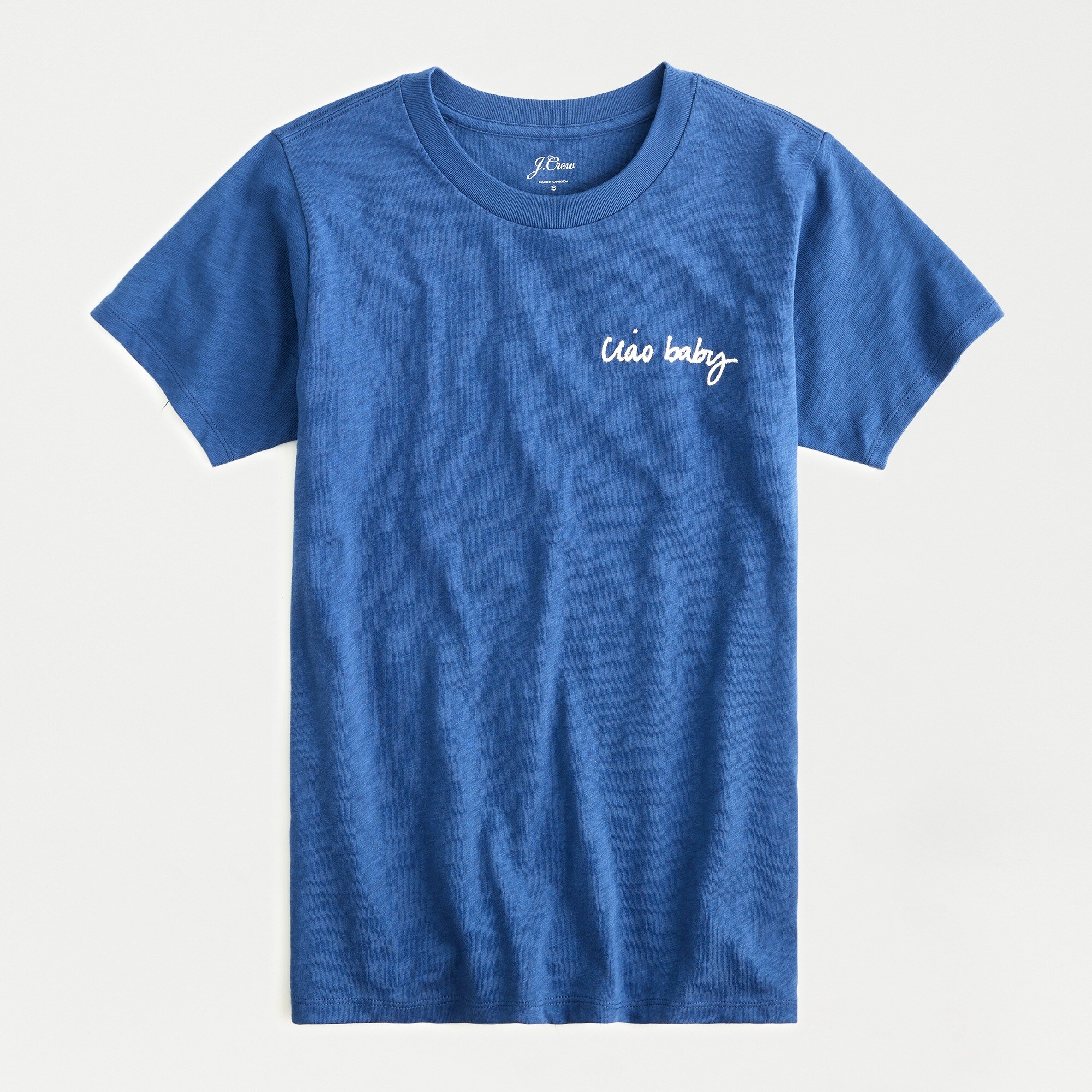 "Ciao baby" short-sleeve cotton T-shirt