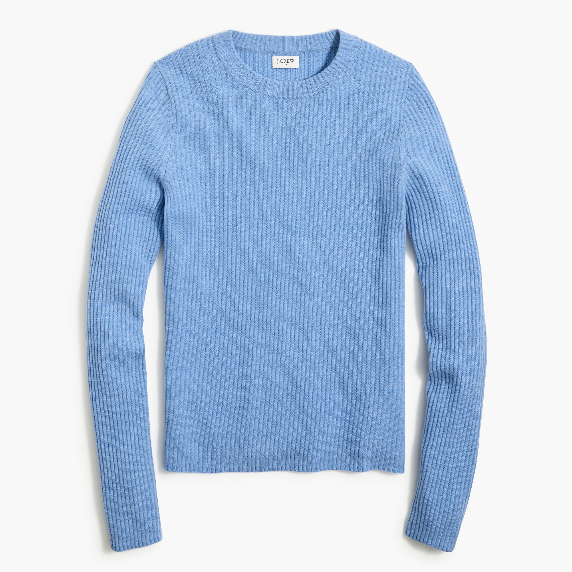ribbed crewneck sweater for women