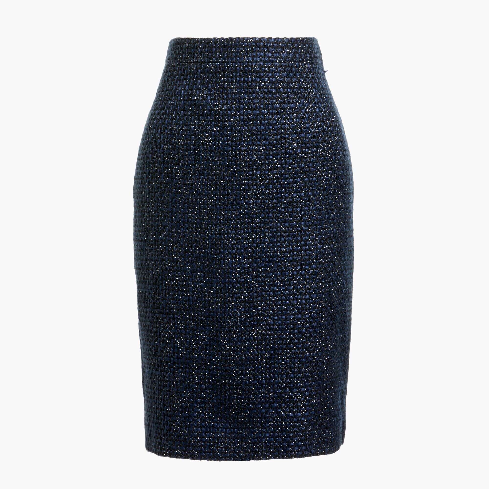 Lurex tweed pencil skirt