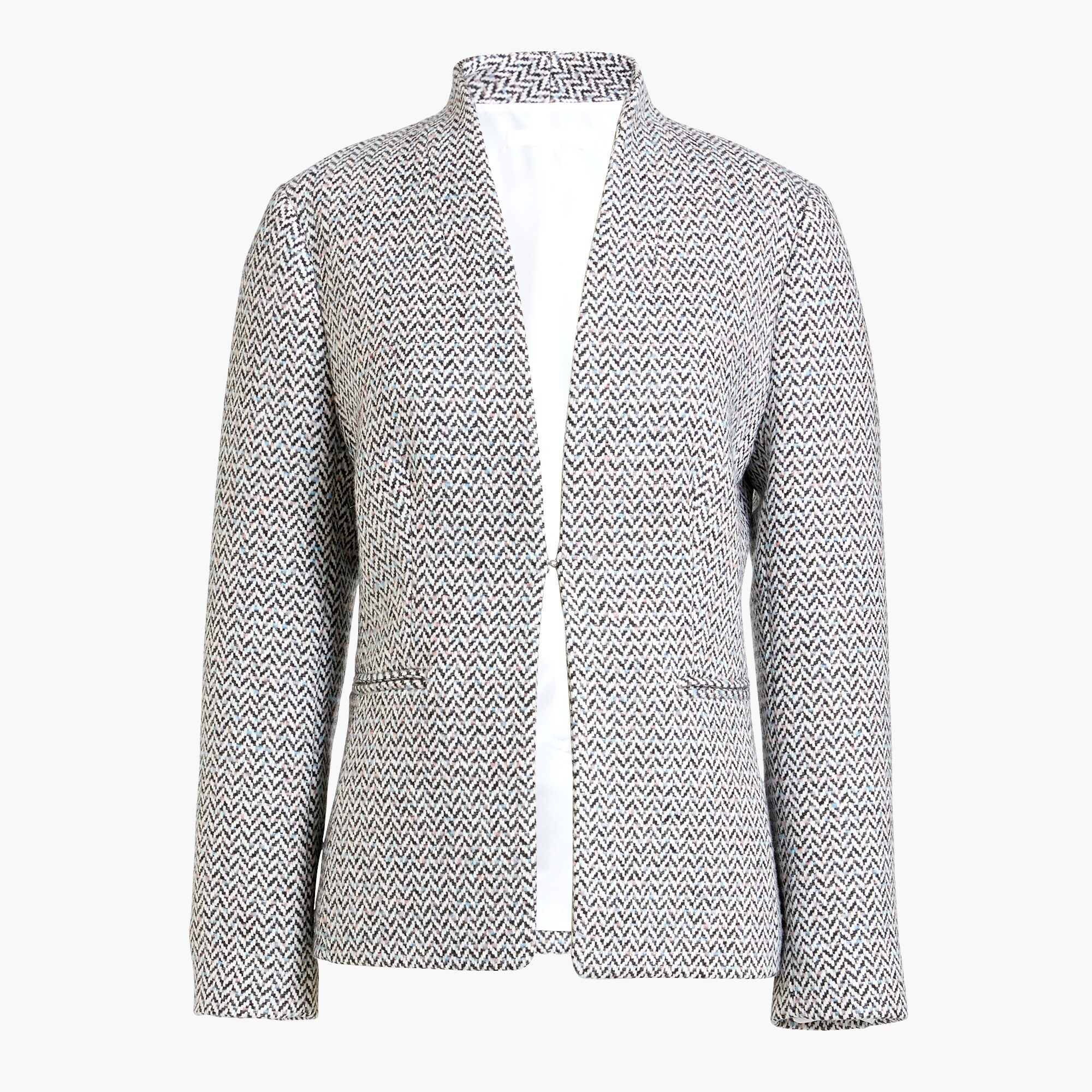herringbone broadway blazer for women