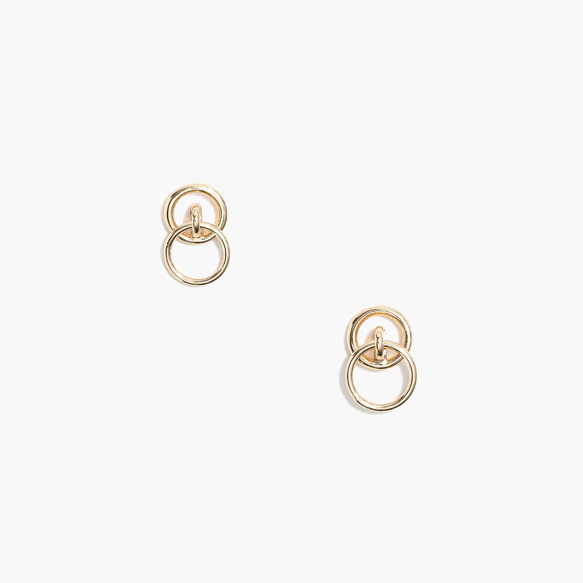 Delicate circle stud earrings