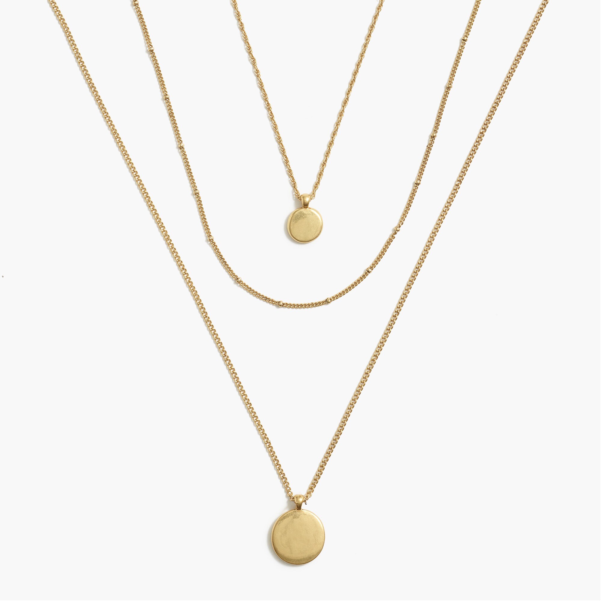 Three-layer necklace set