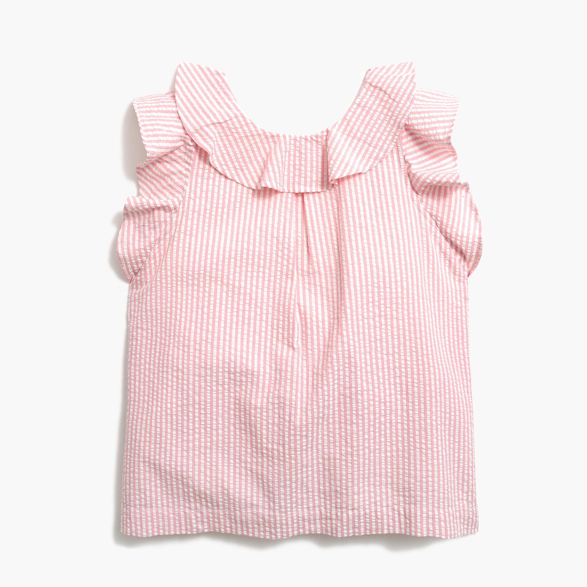 Girls' seersucker top