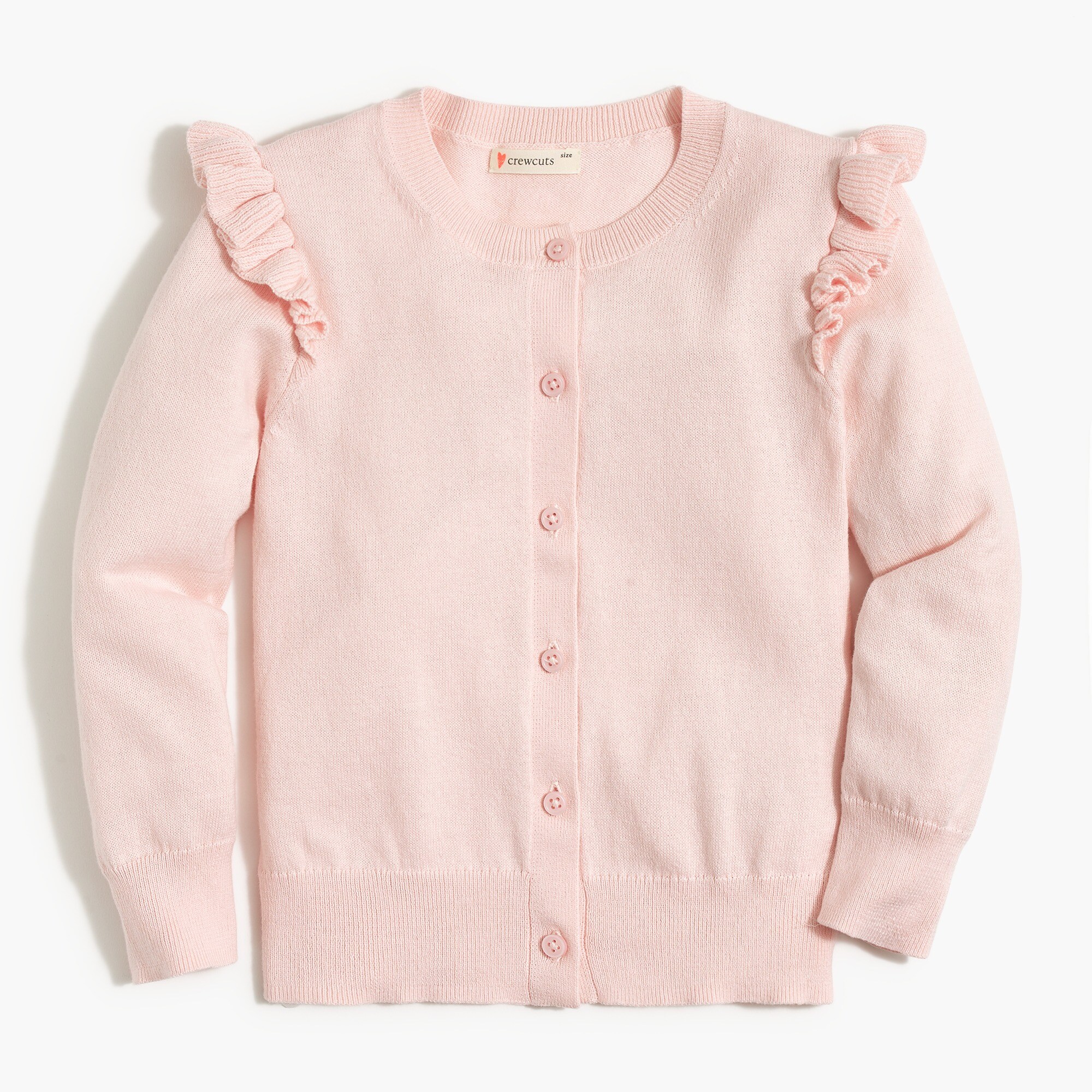 girls ruffle cardigan