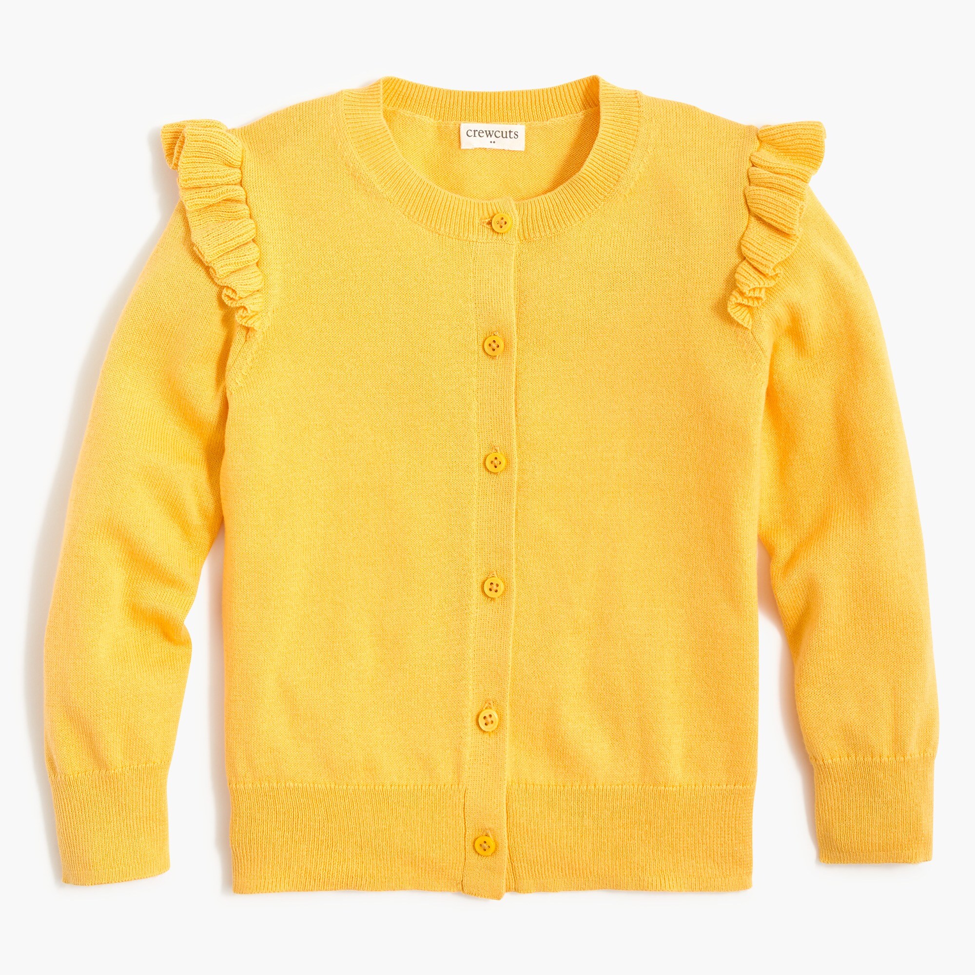 girls' ruffle-trimmed cardigan for girls