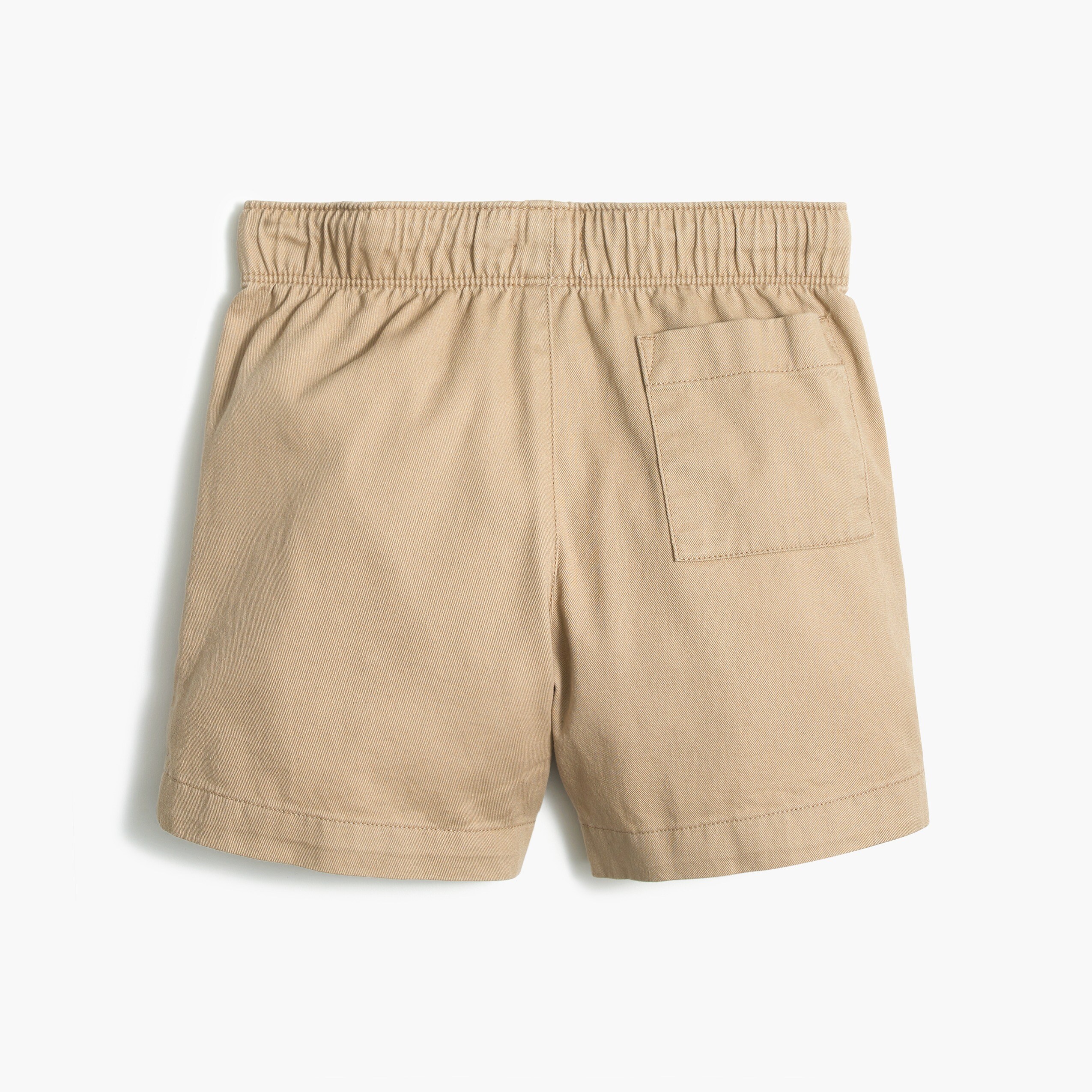 Boys' drawstring twill dock short