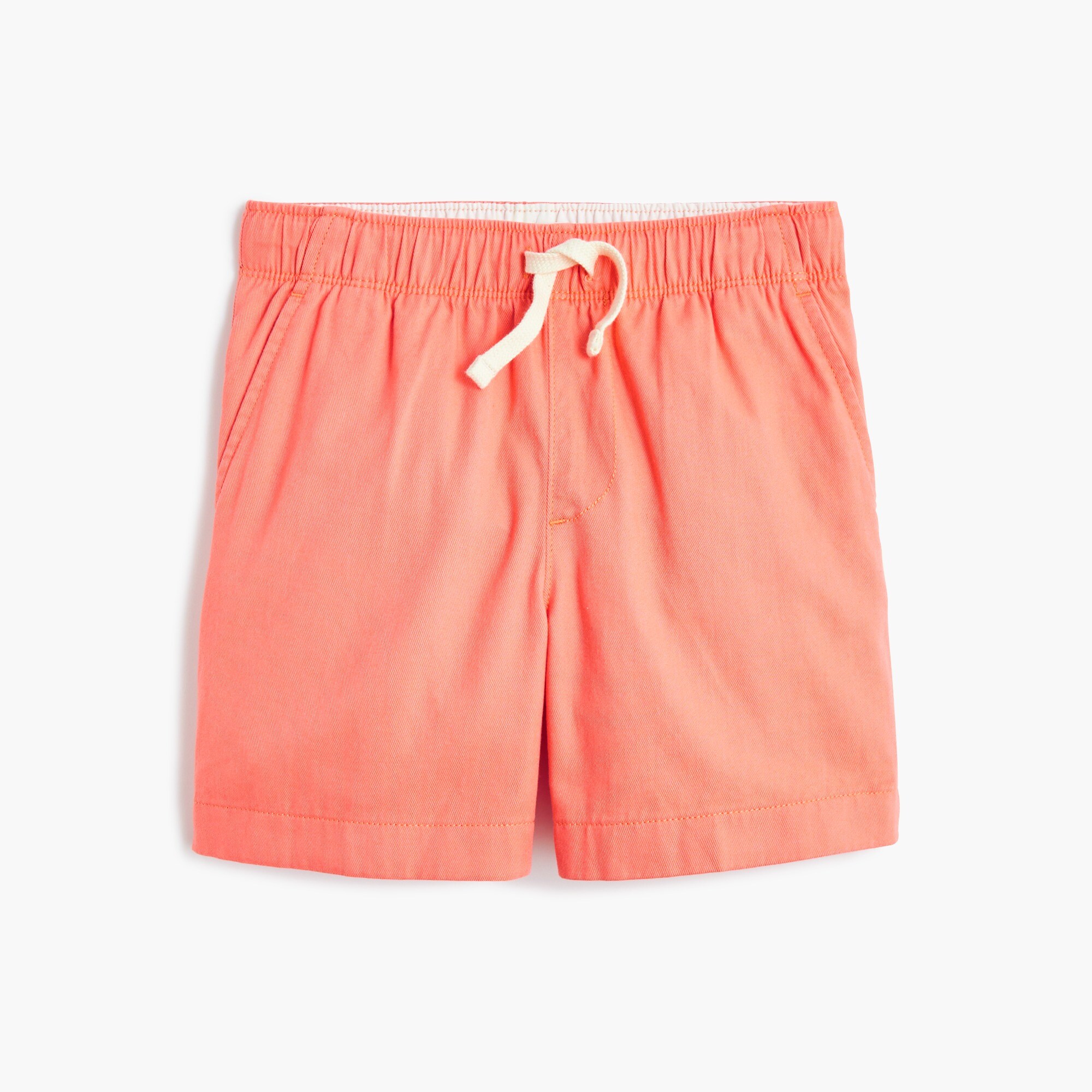 Boys' drawstring twill dock short