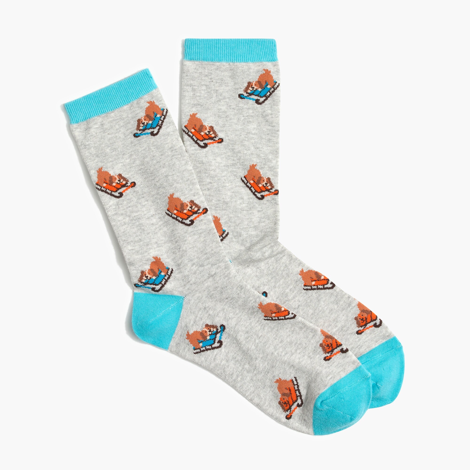 Sledding dogs trouser socks