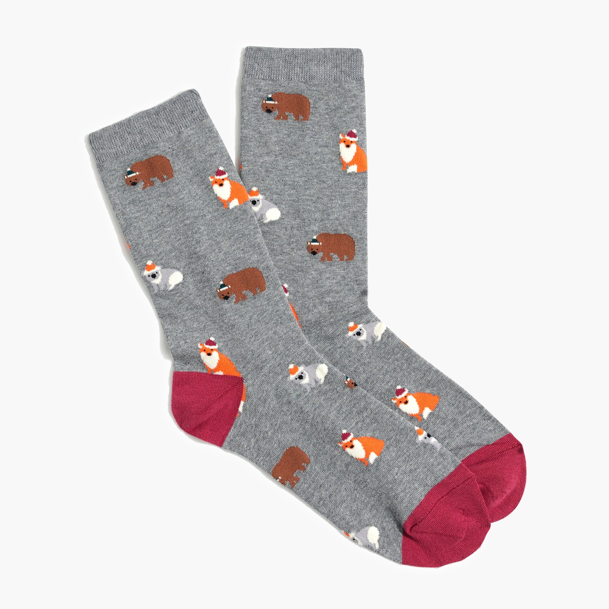 Animals wearing hats trouser socks