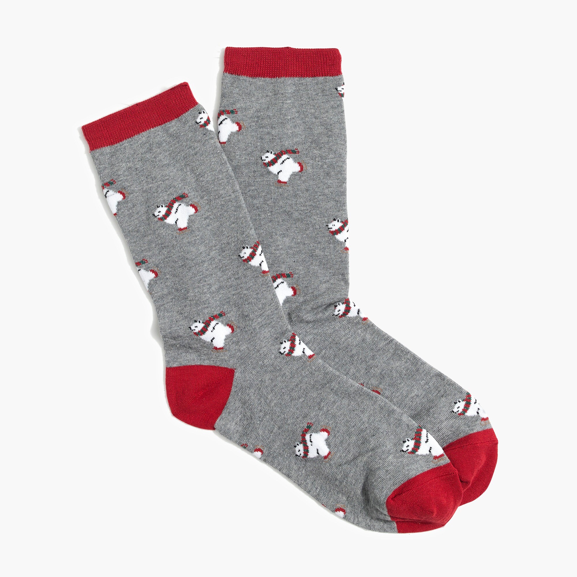 Ice skating polar bear trouser socks