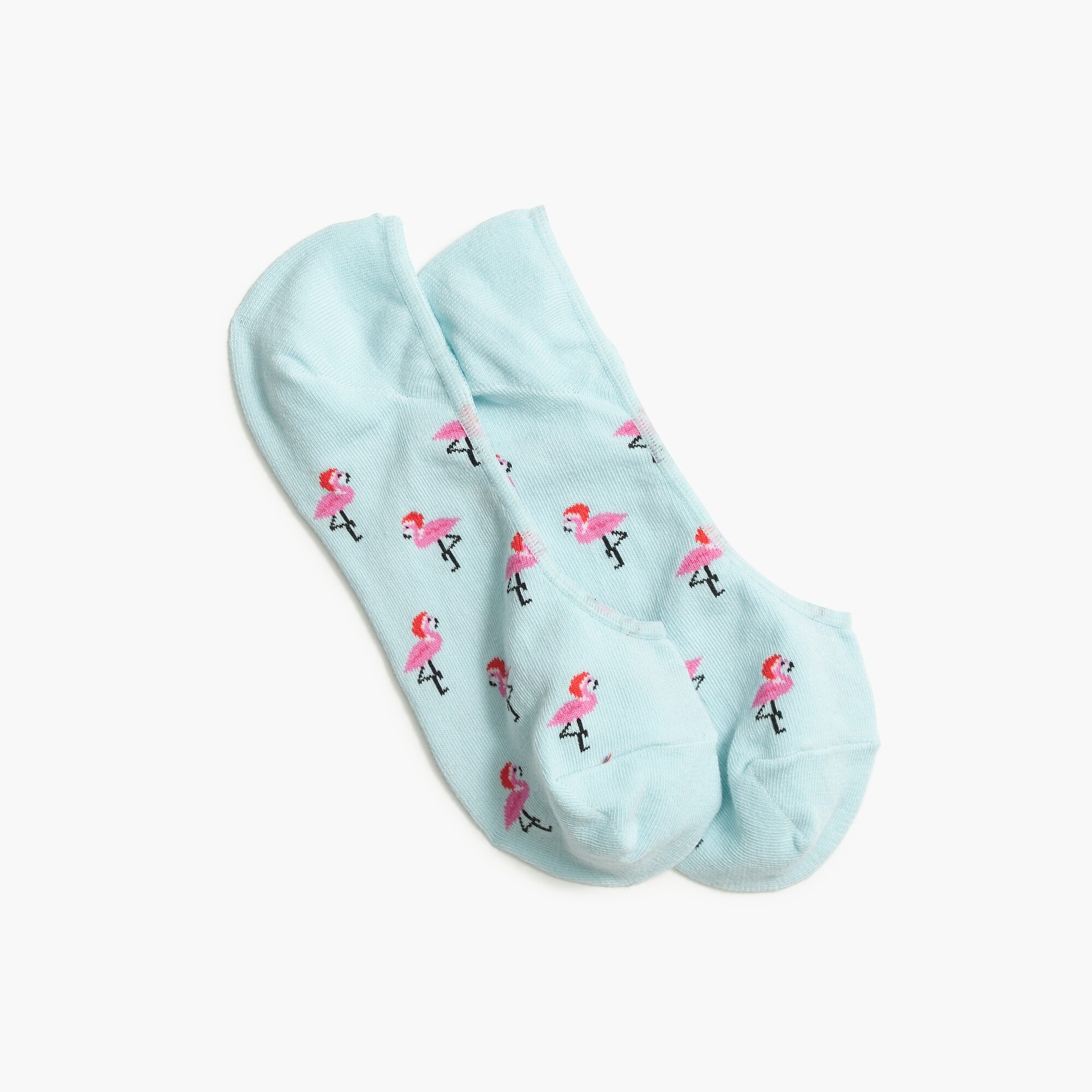 Santa flamingo no-show socks