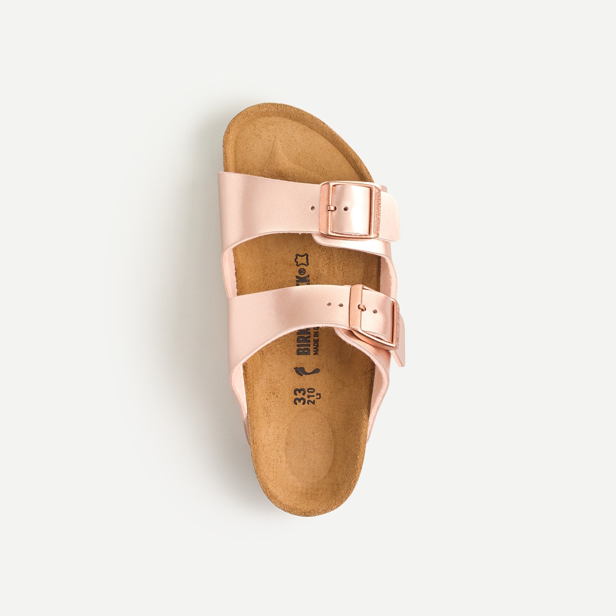 girls rose gold birkenstocks