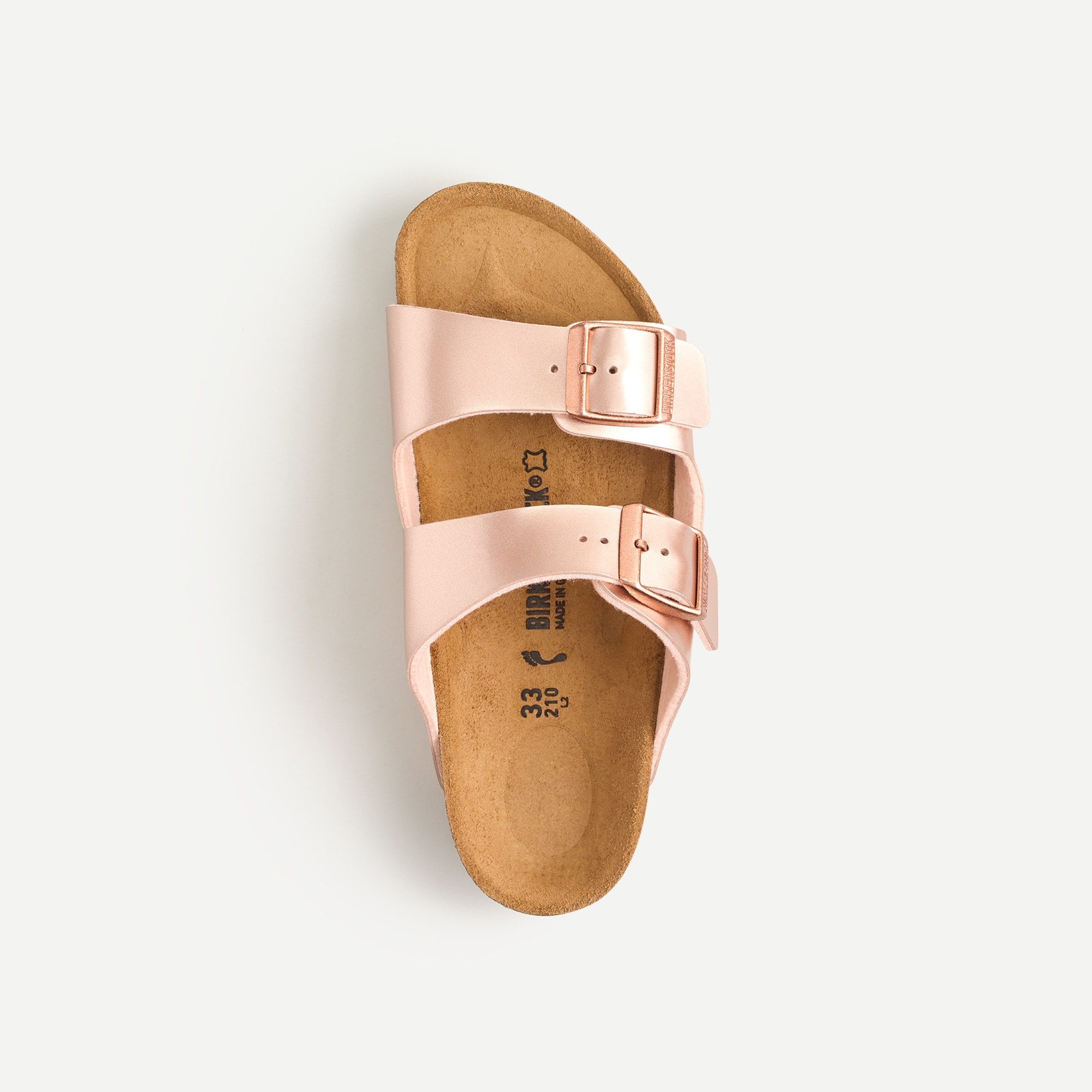 J.Crew Girls Birkenstock Arizona Sandals In Rose Gold For Girls