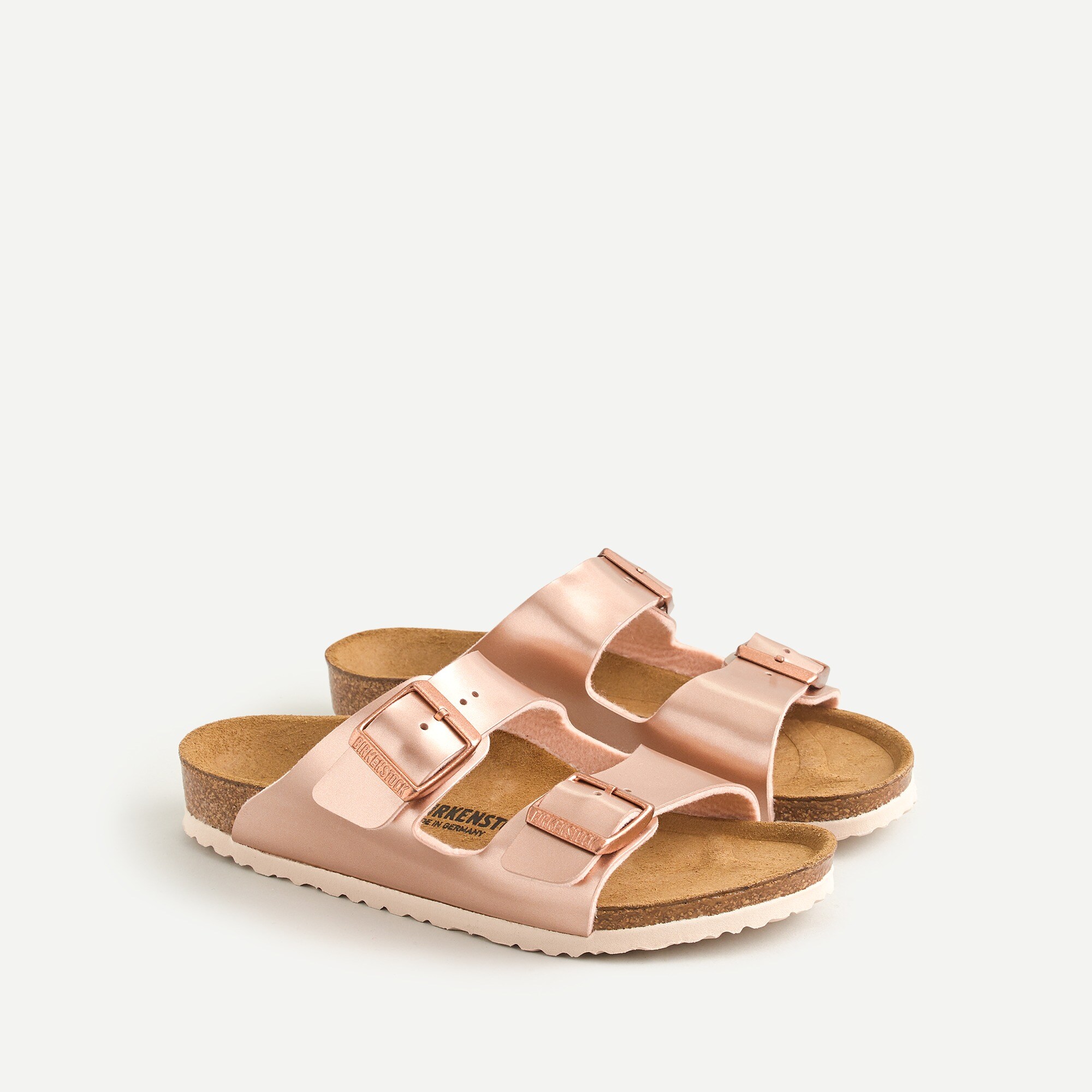Girls' Birkenstock® Arizona sandals in rose gold