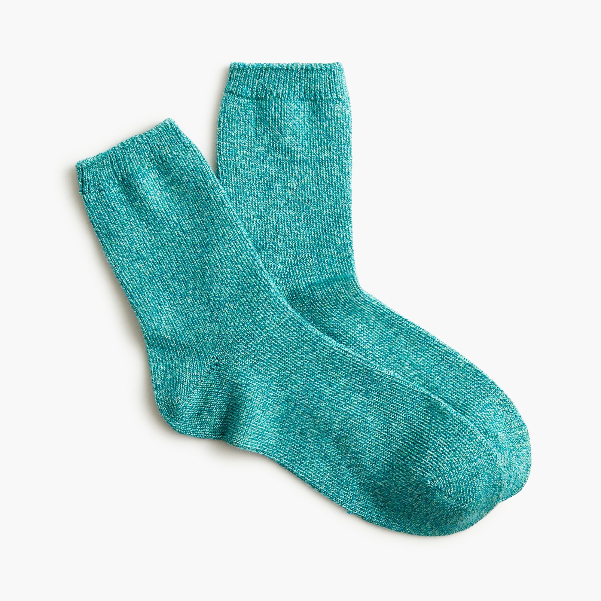 Ankle boot socks in marled wool blend