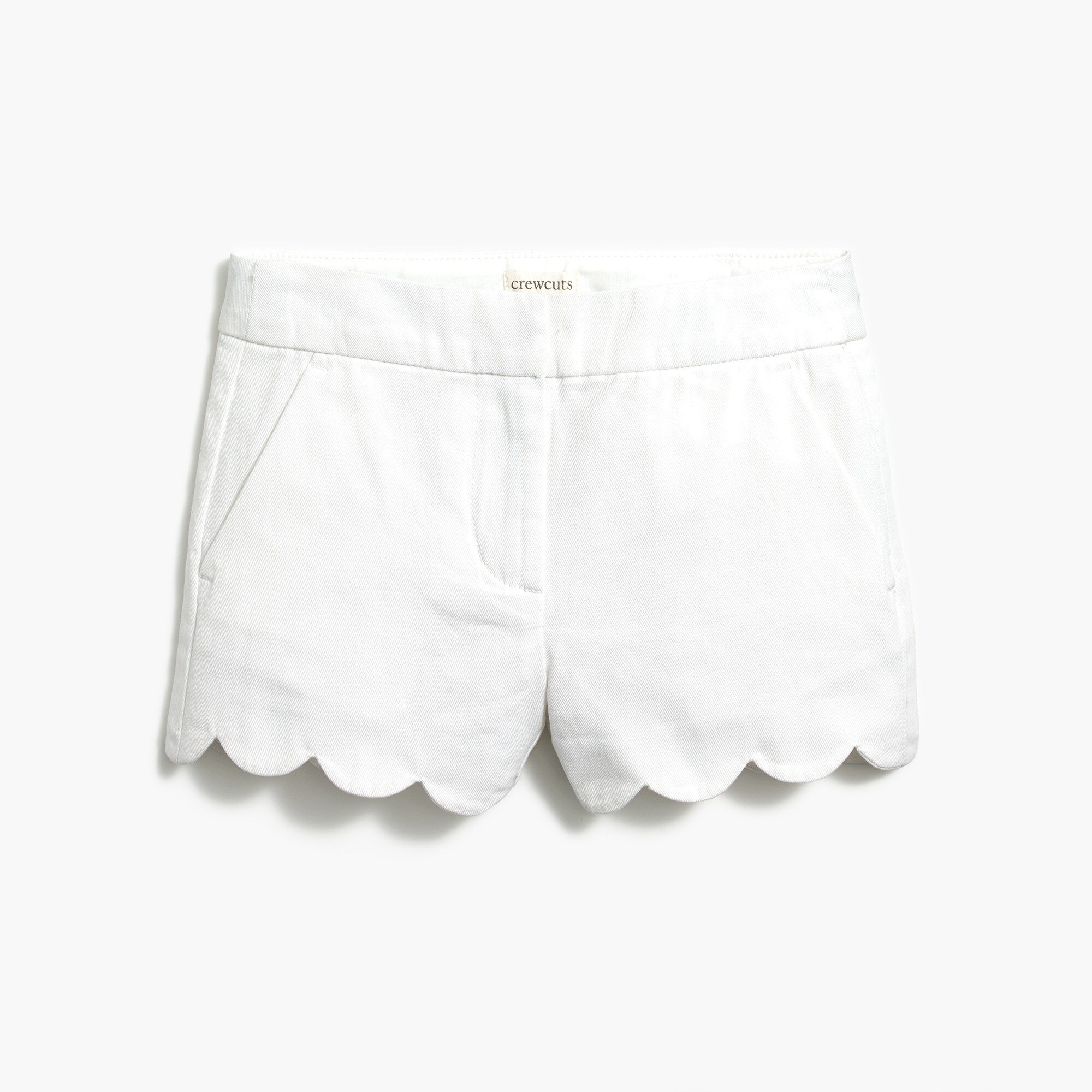 girls&apos; short with scalloped hem for girls