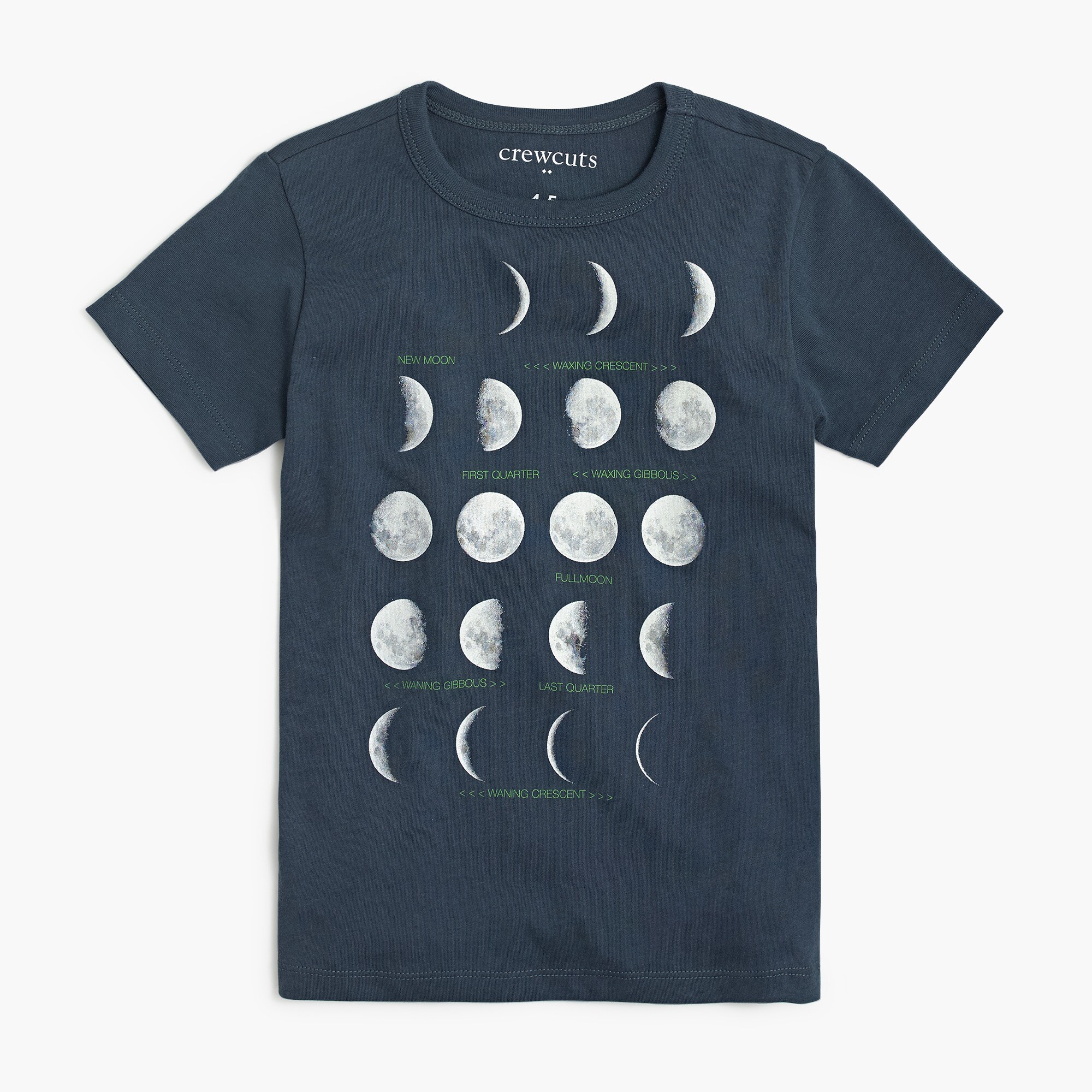 Boys' glow-in-the-dark moon cycle graphic tee