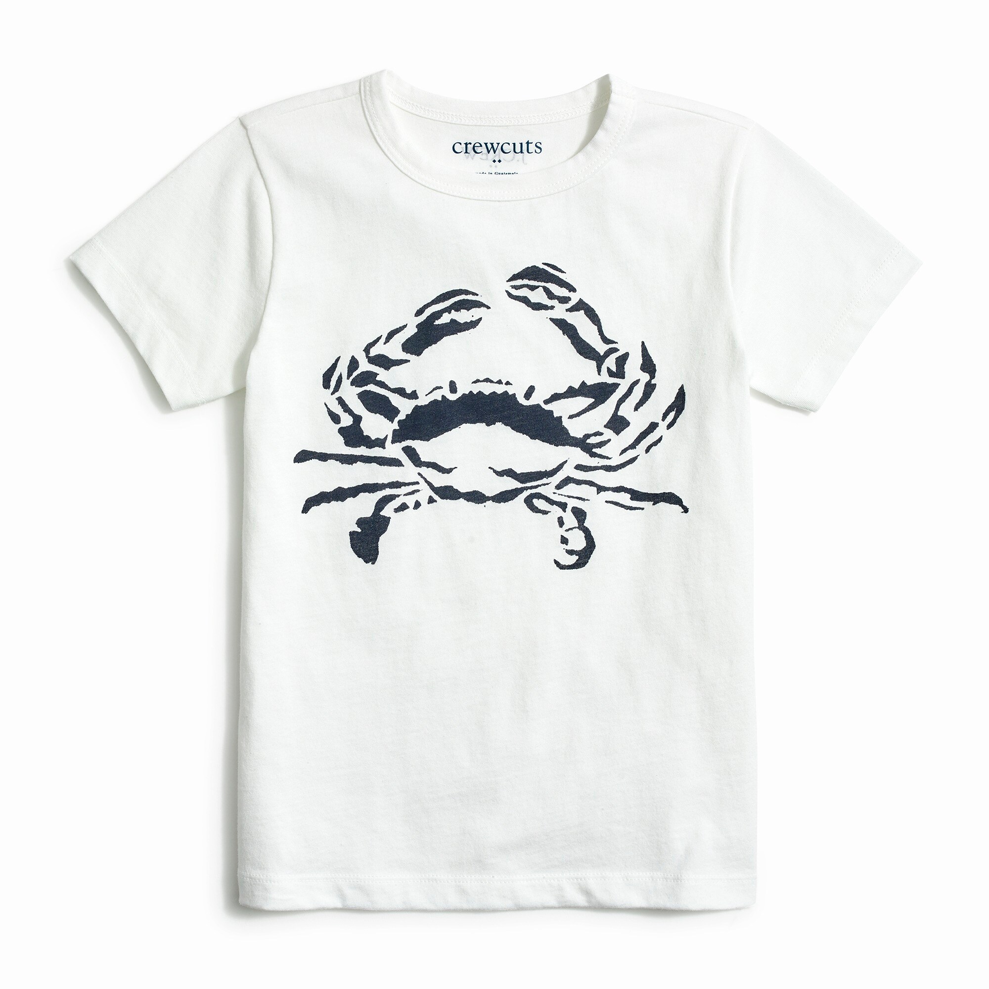 Boys' blue crab graphic tee