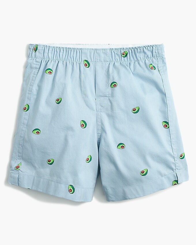 factory: boys' avocado boxers for boys, right side, view zoomed