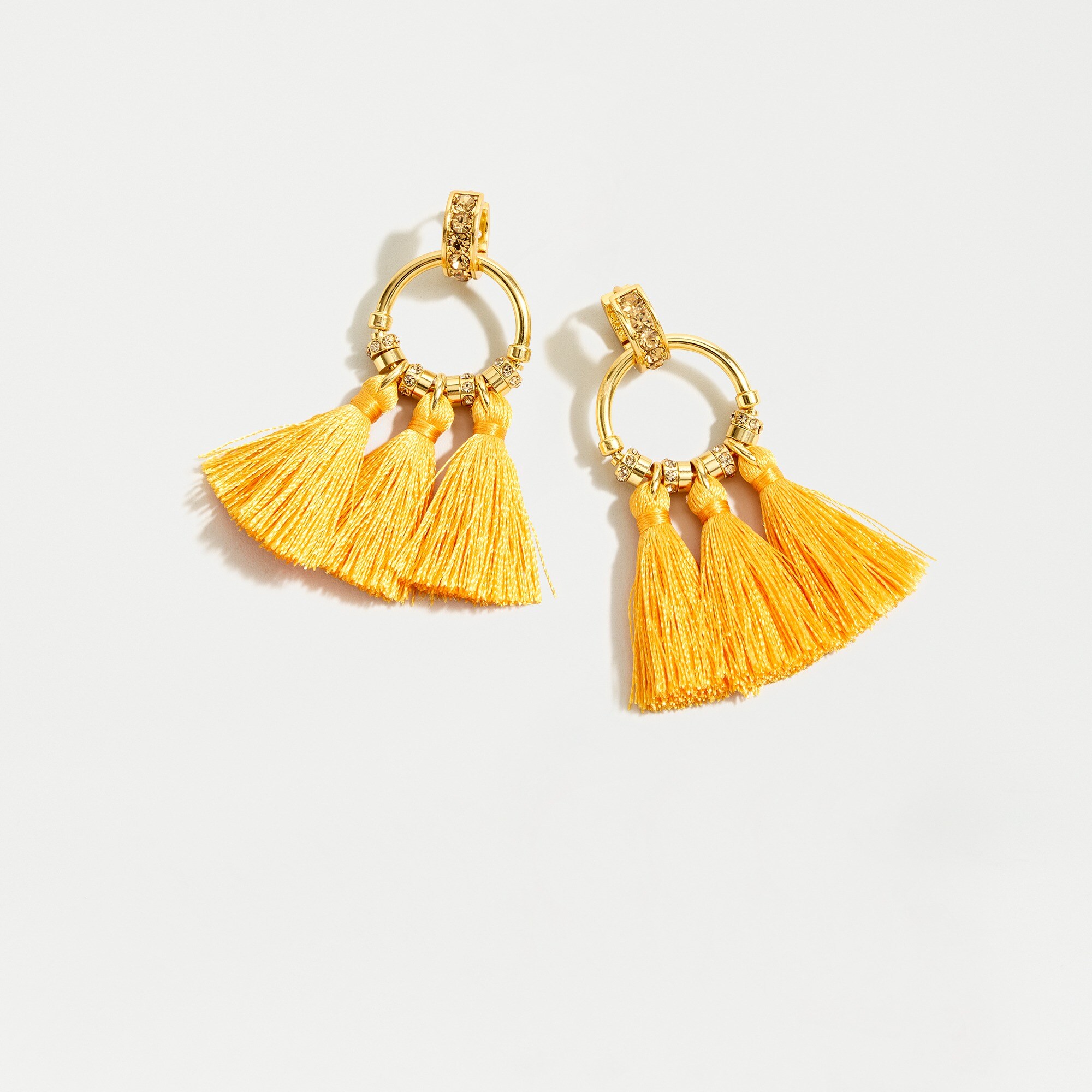 Pavé tassel earrings