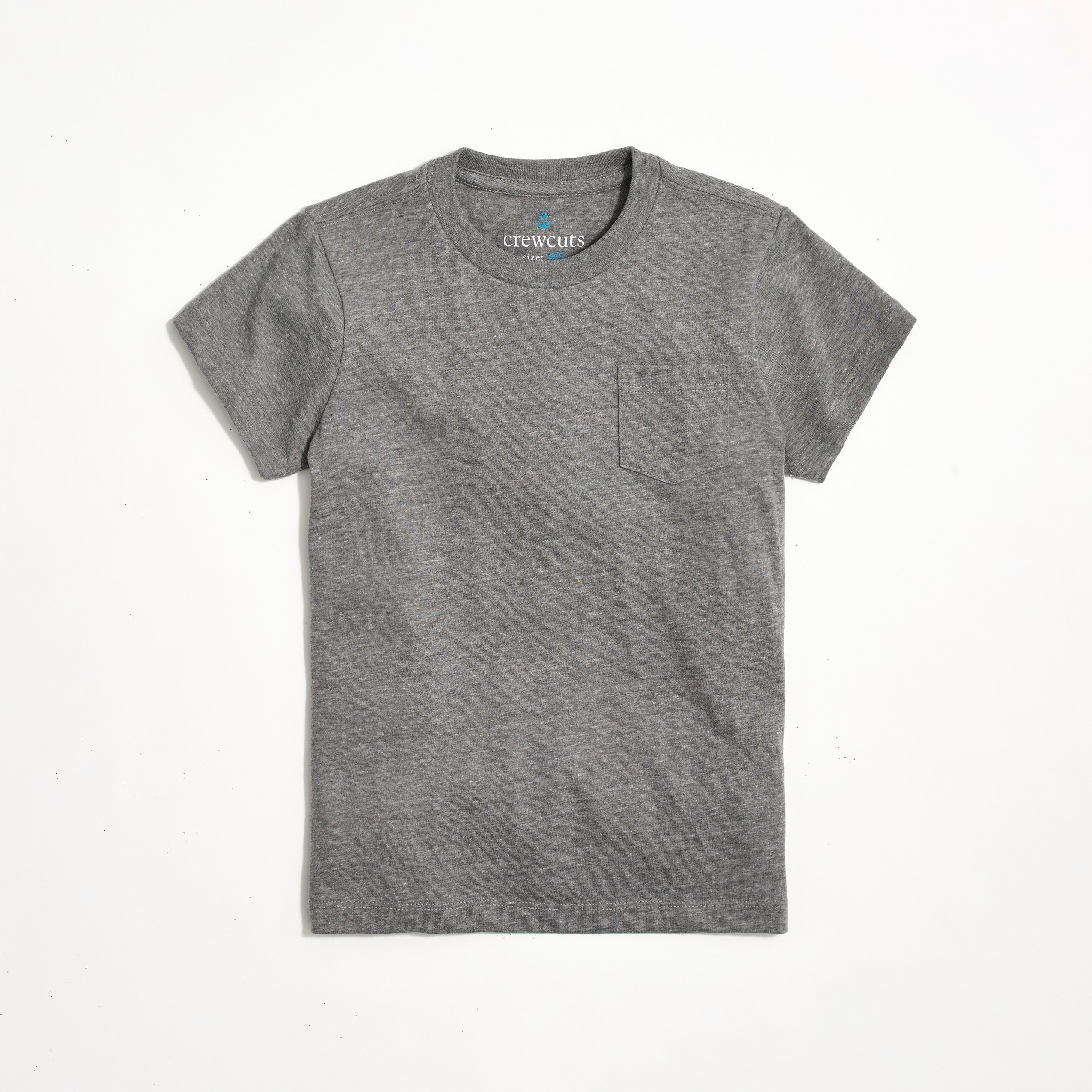  Boys' cotton-blend jersey pocket tee