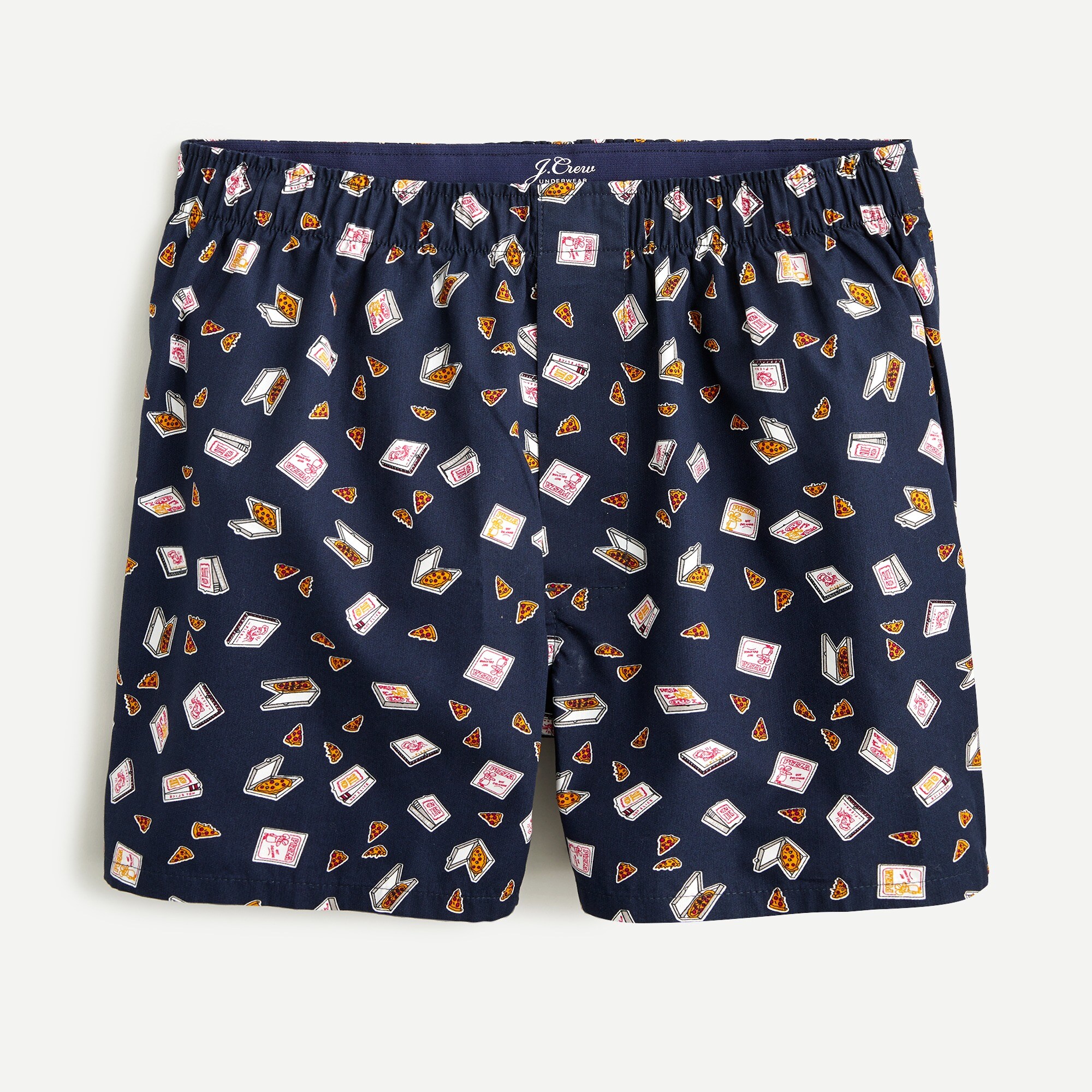 Boxers in pizza party print