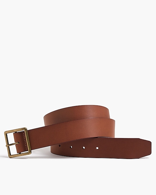  Wide leather belt