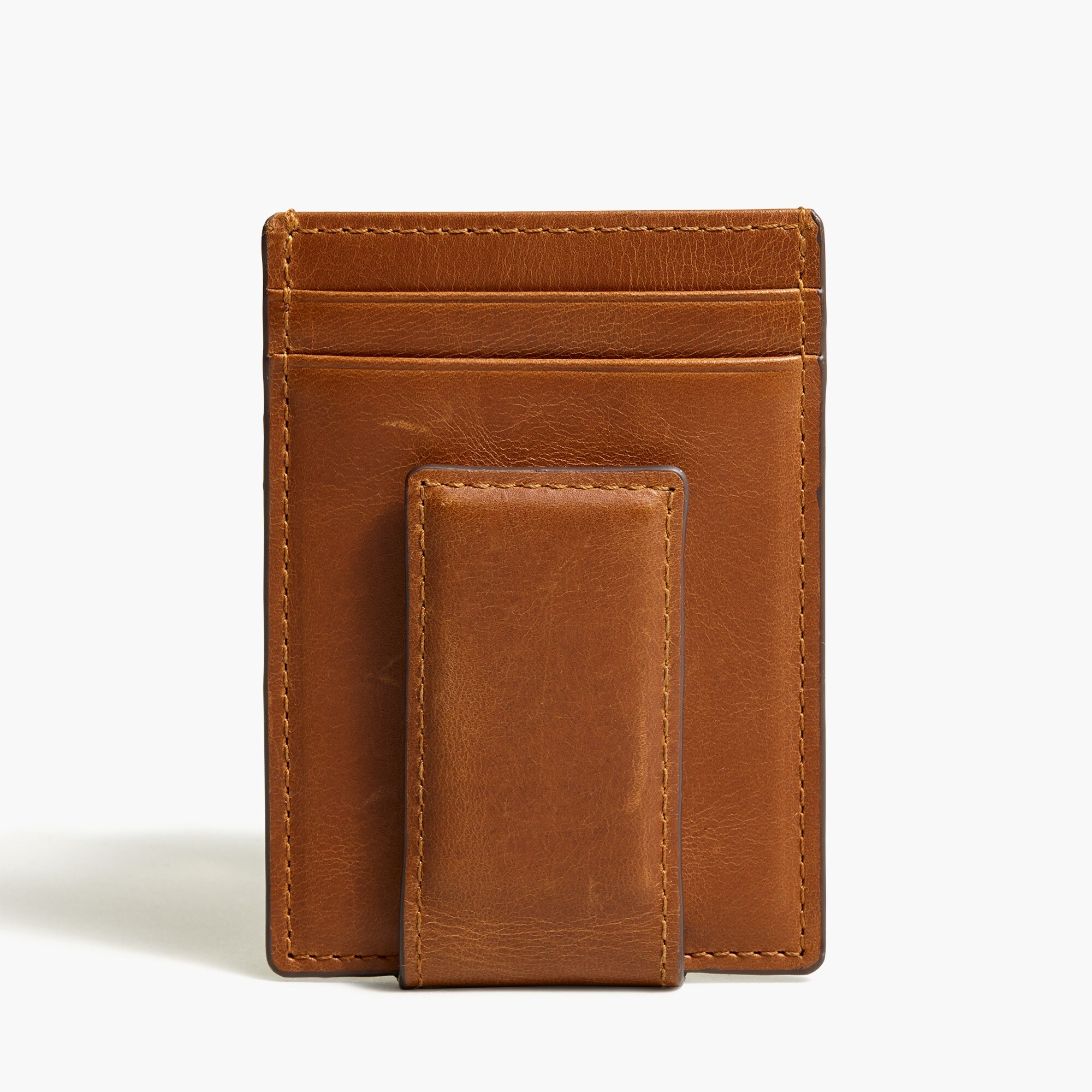 Leather money clip