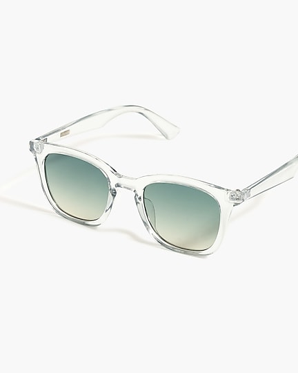 mens Clear square-frame sunglasses
