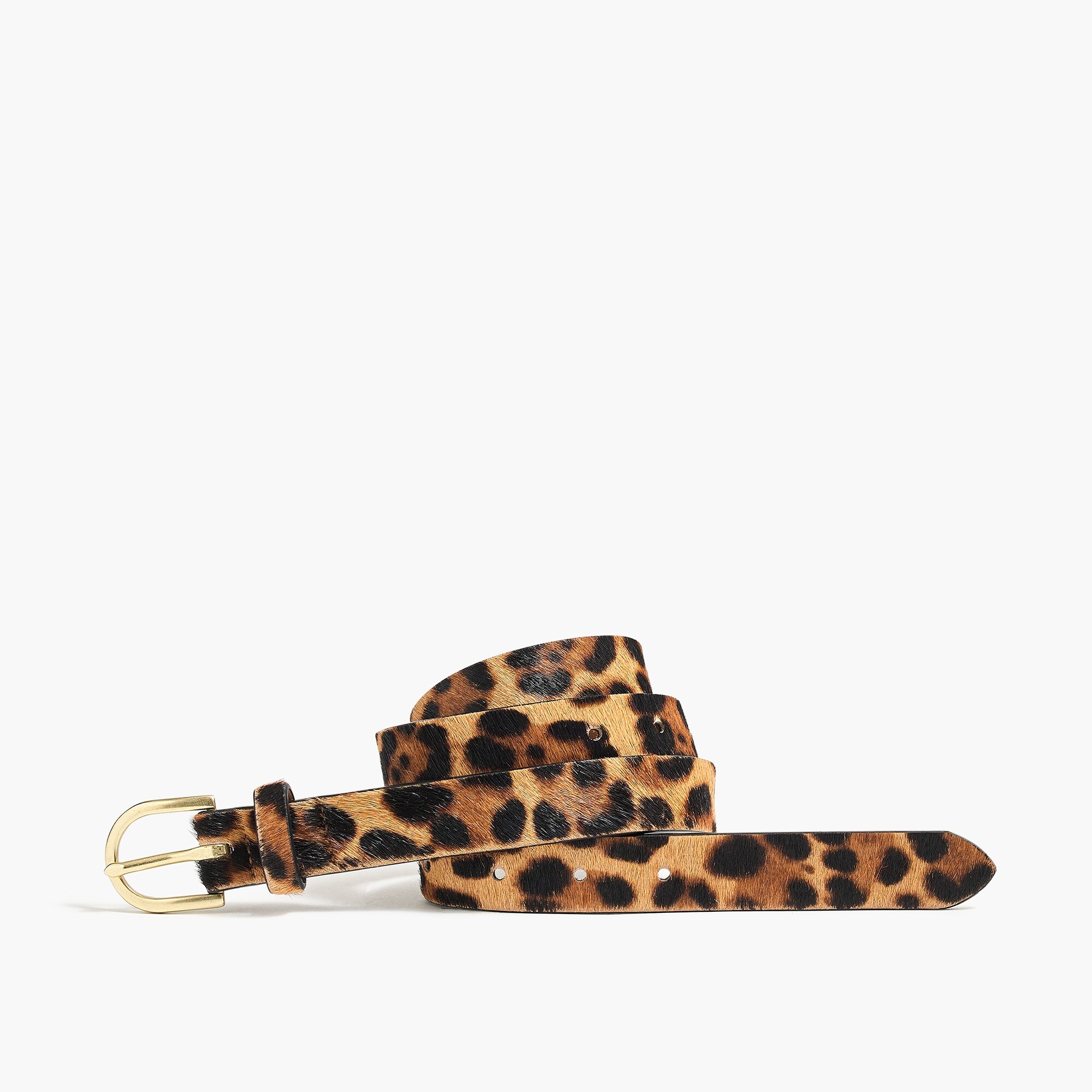 Leopard calf hair belt - image 2