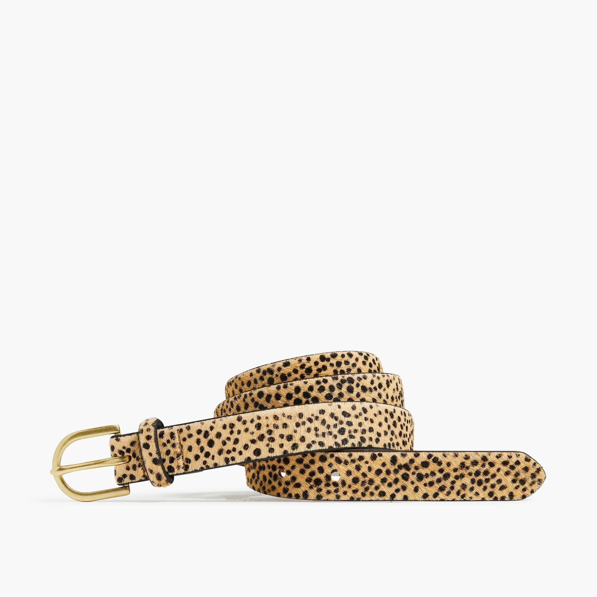Leopard calf hair belt - image 3