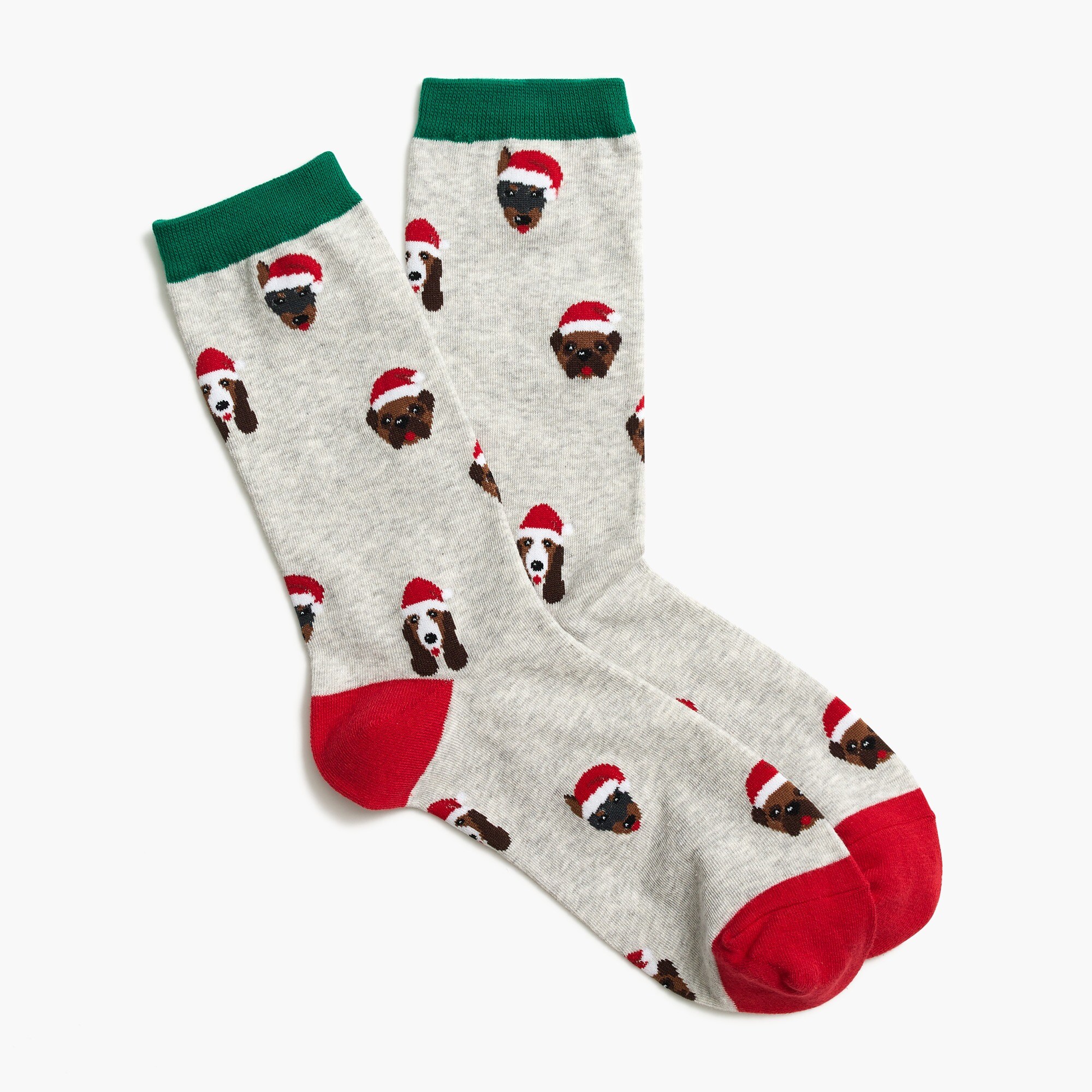 Santa dogs trouser socks