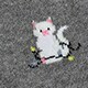 Kitten lights trouser socks GREY KITTENS factory: kitten lights trouser socks for women