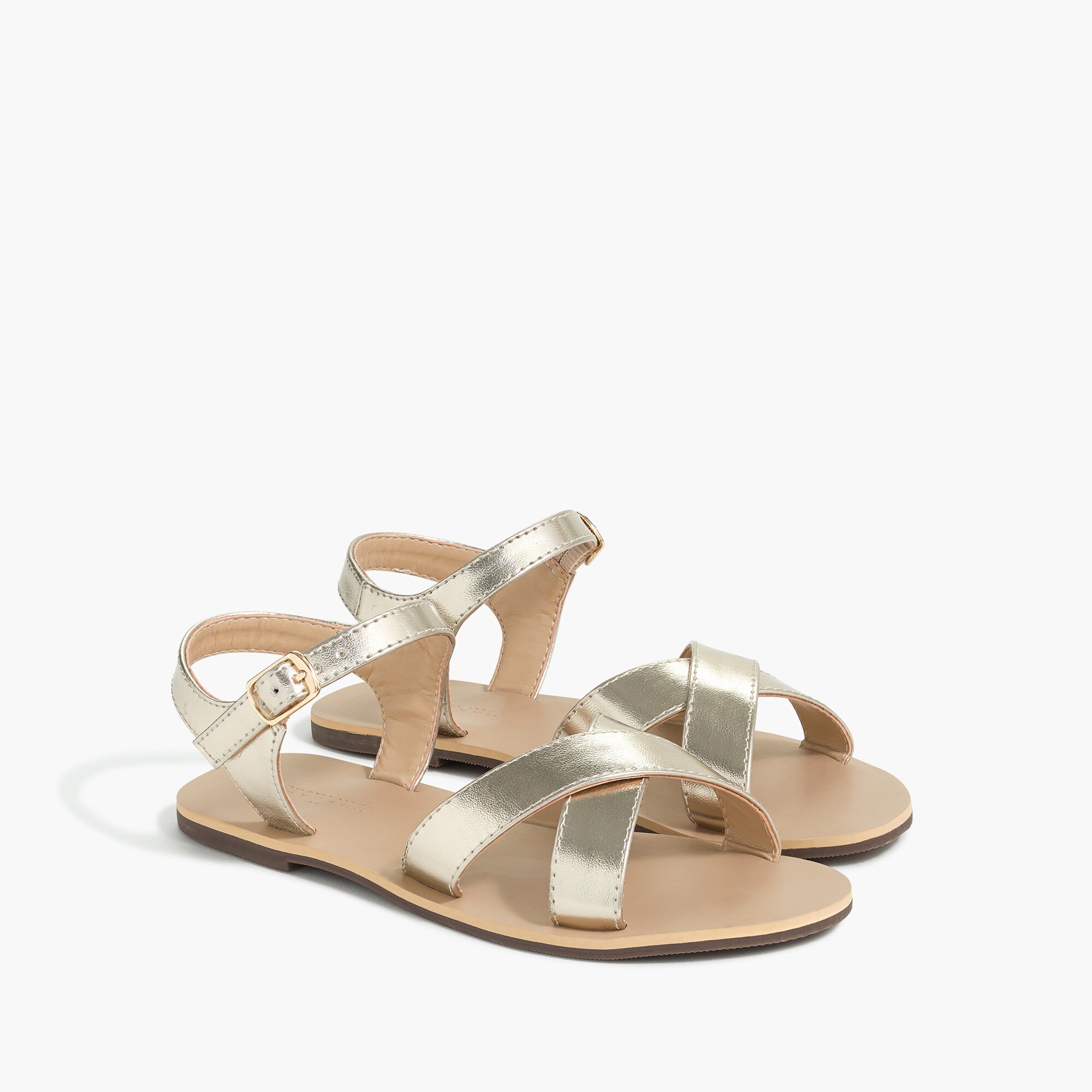 Girls' crisscross sandals