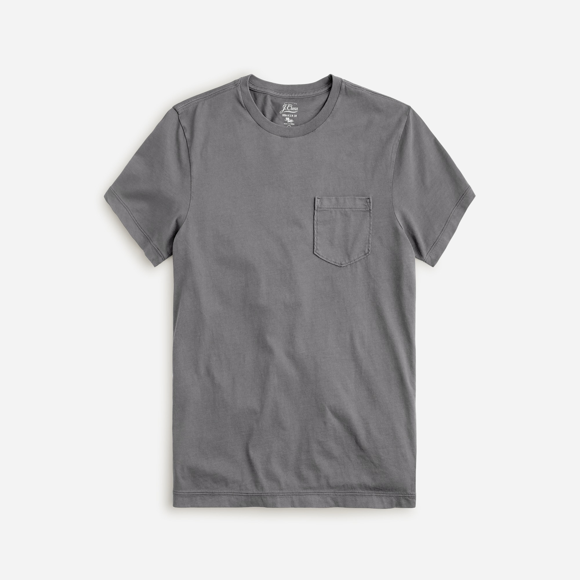 Slim Broken-in pocket crewneck T-shirt