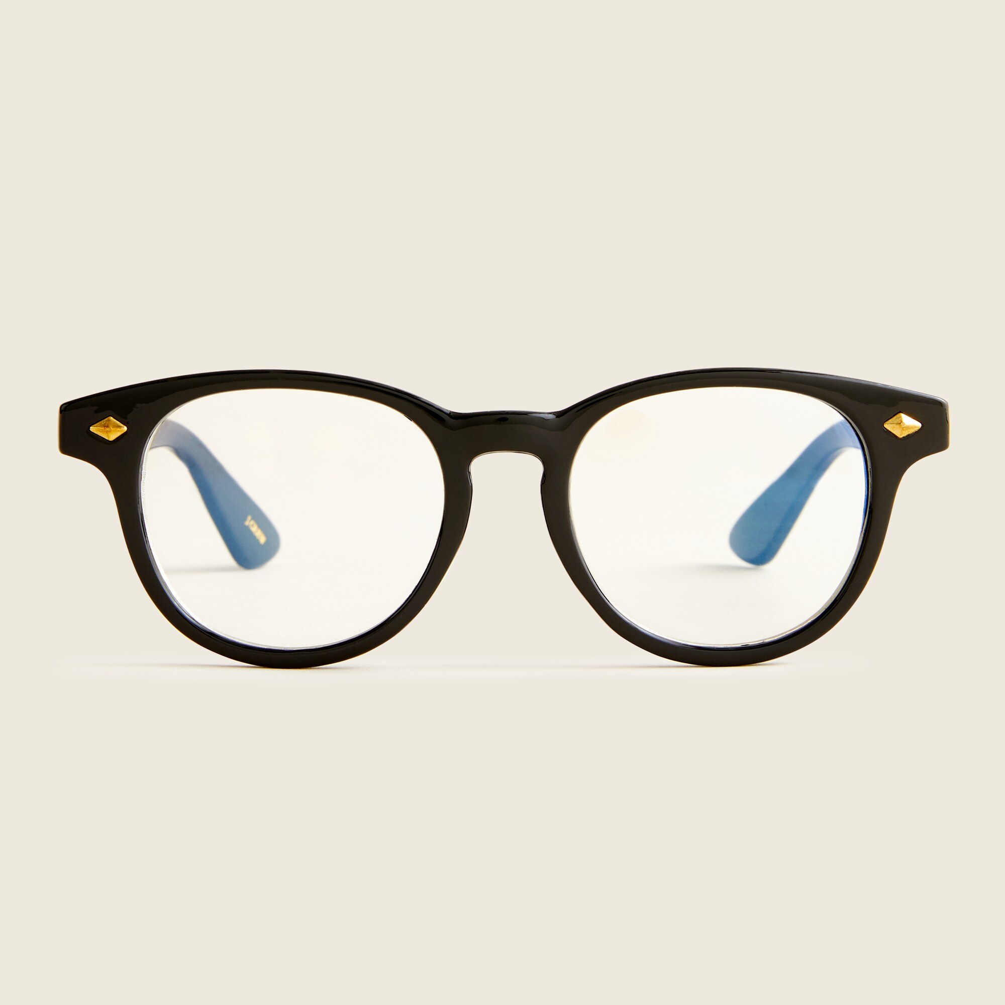 Round blue-light glasses