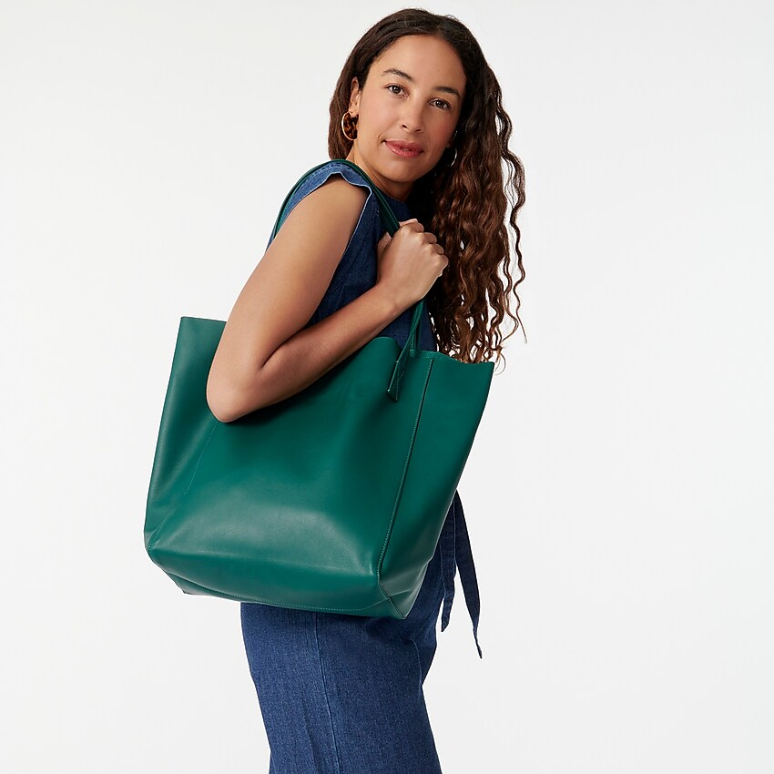 j.crew: the carryall tote for women, right side, view zoomed