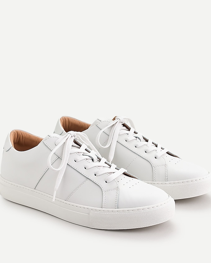j.crew: greats® royale leather sneakers for men, right side, view zoomed
