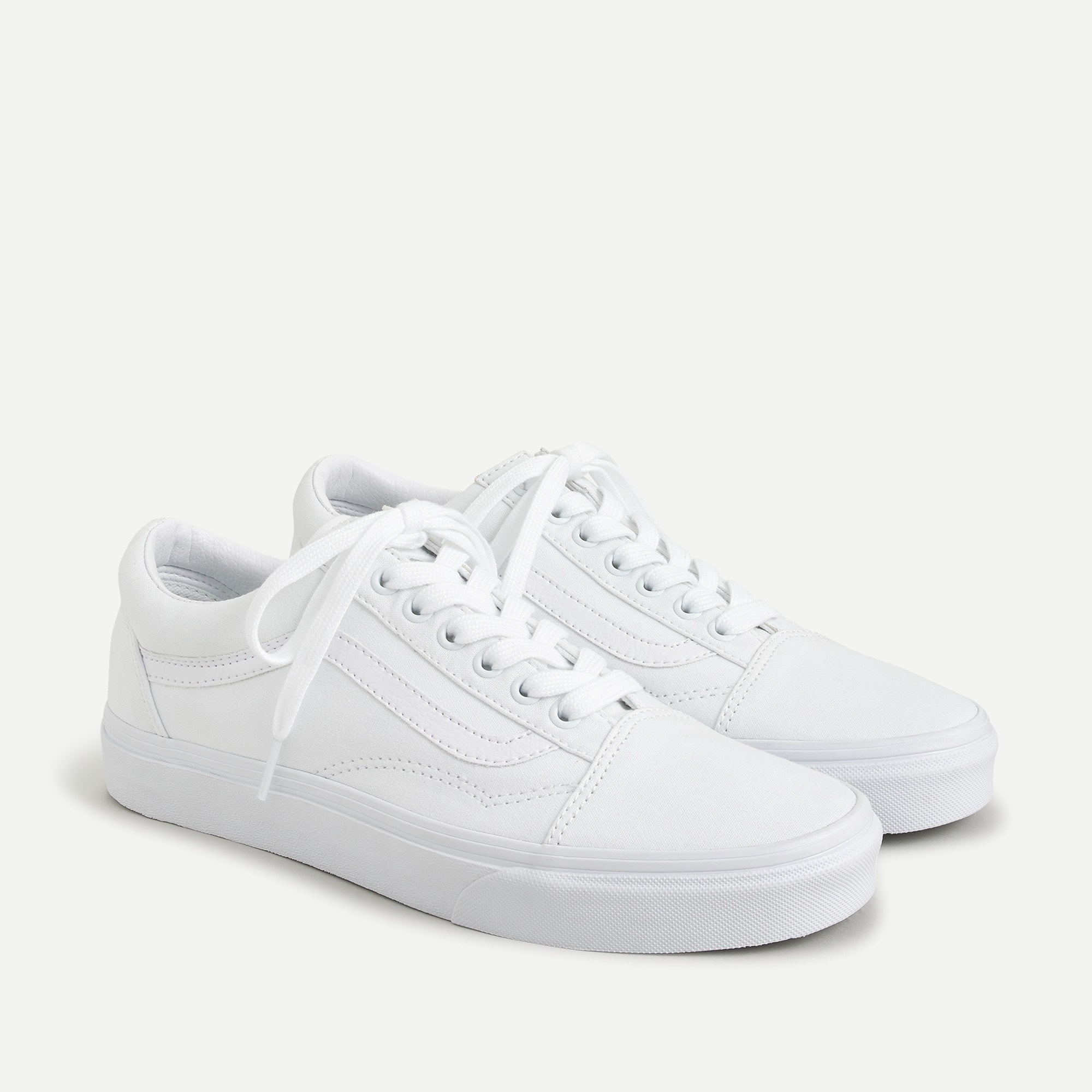 all white vans mens