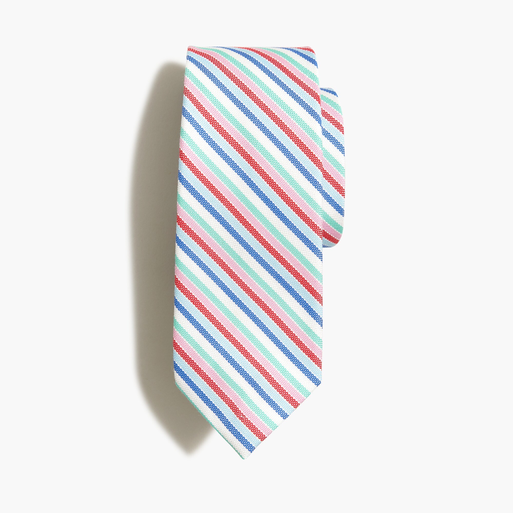 Boys' rainbow seersucker tie