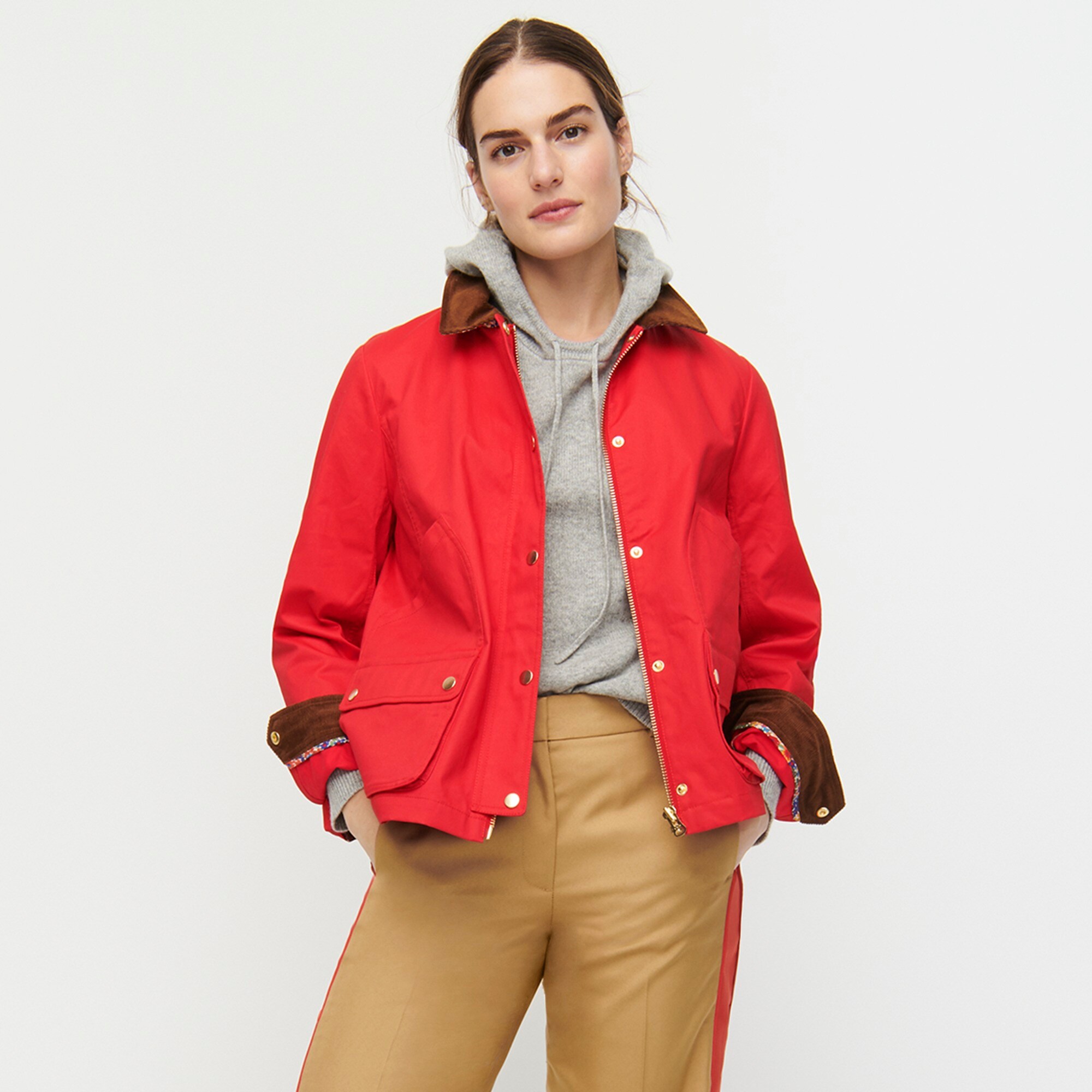 J Crew Barn Jacket With Liberty Floral Print