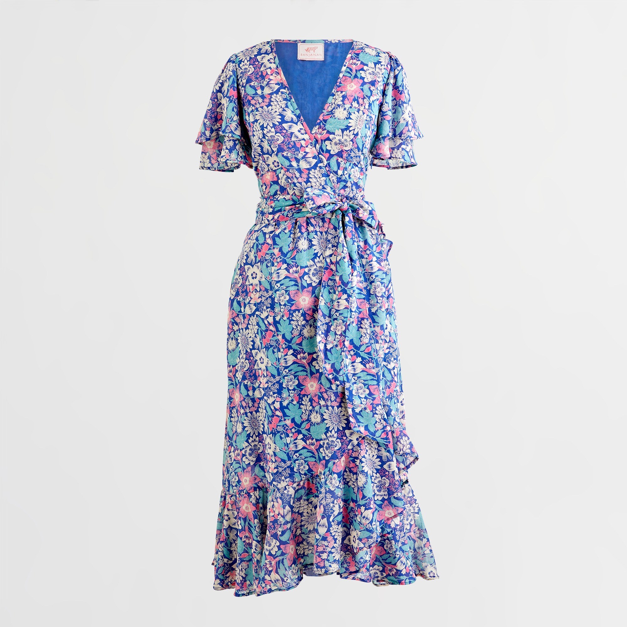 j crew floral wrap dress