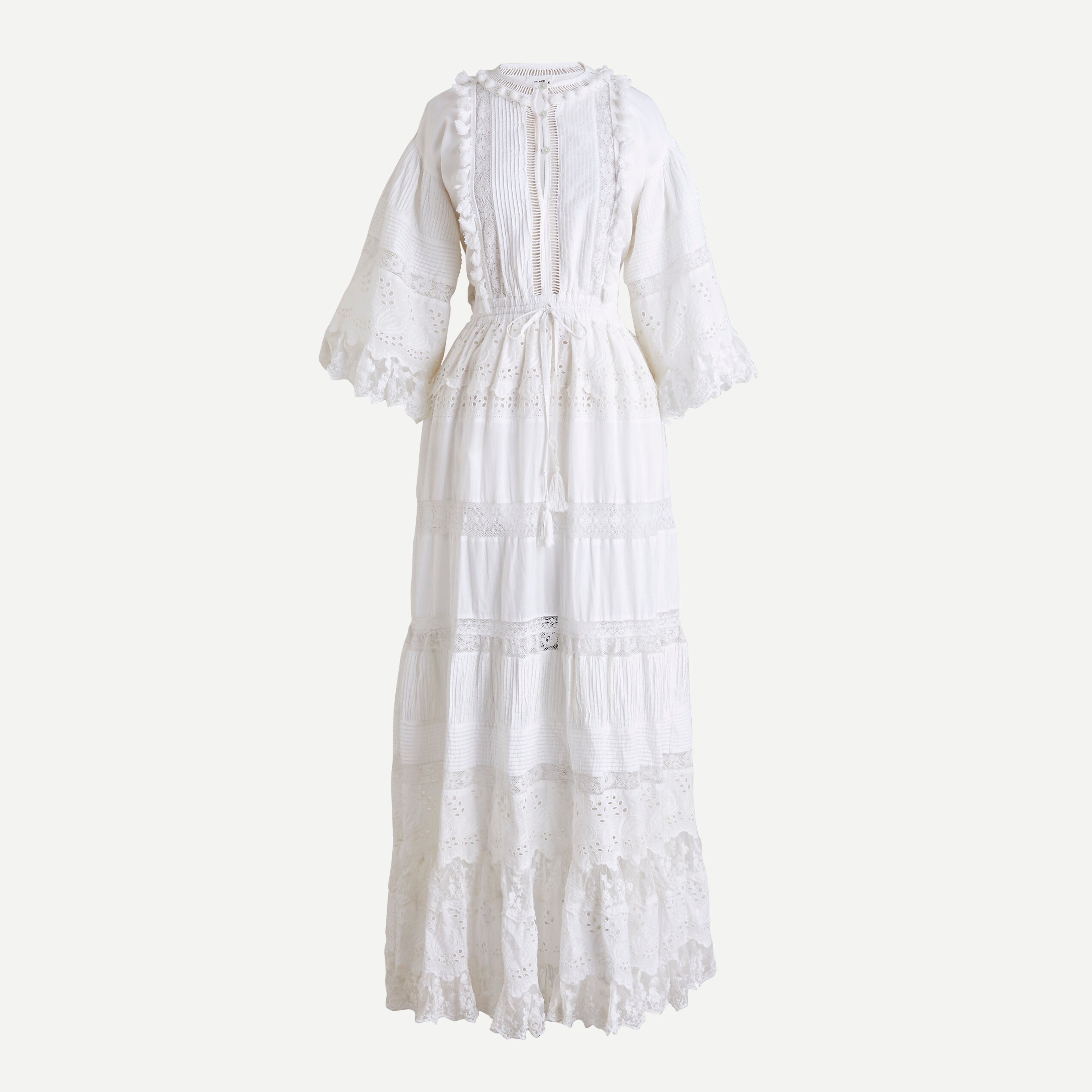 j crew white lace dress