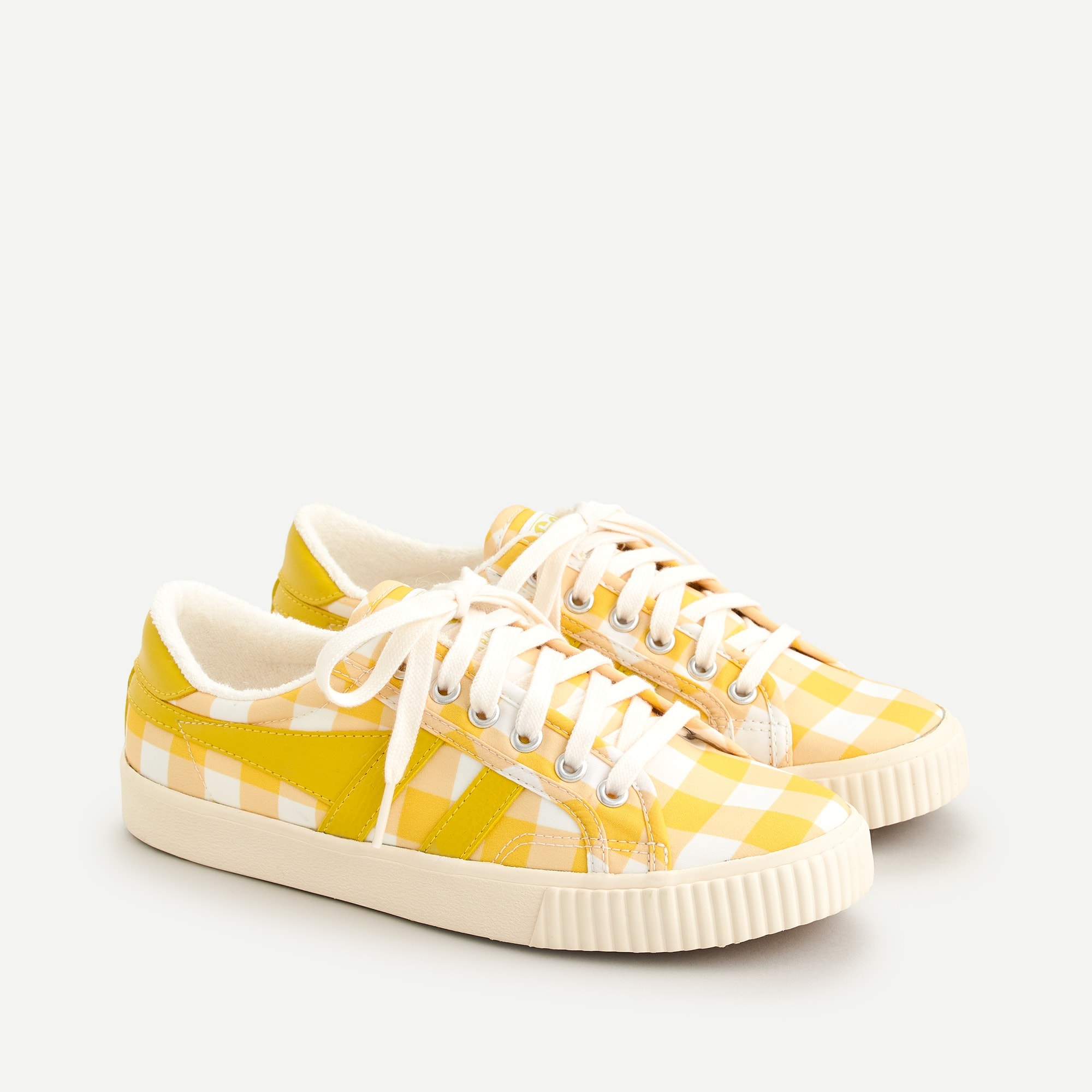 yellow gingham shoes